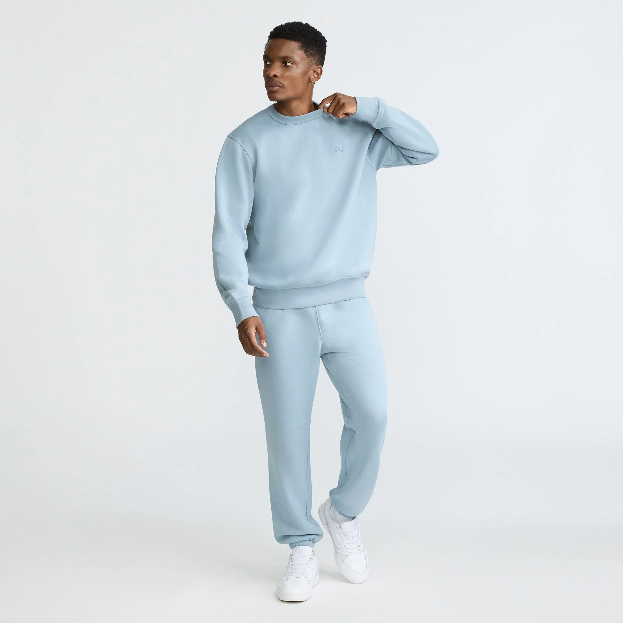Powerblend Crewneck Sweatshirt, C Logo - Image 4