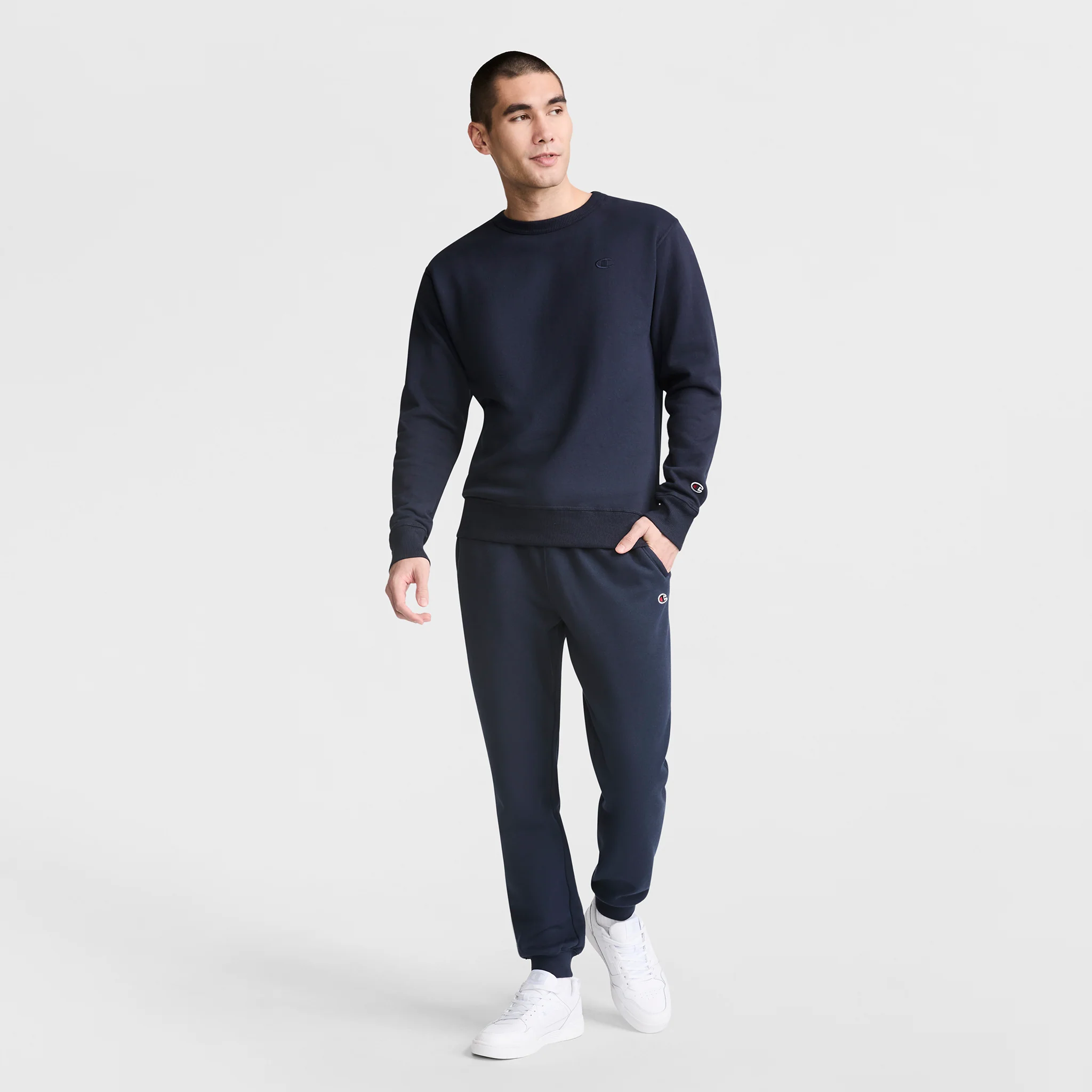 Powerblend Crewneck Sweatshirt, C Logo - Image 4