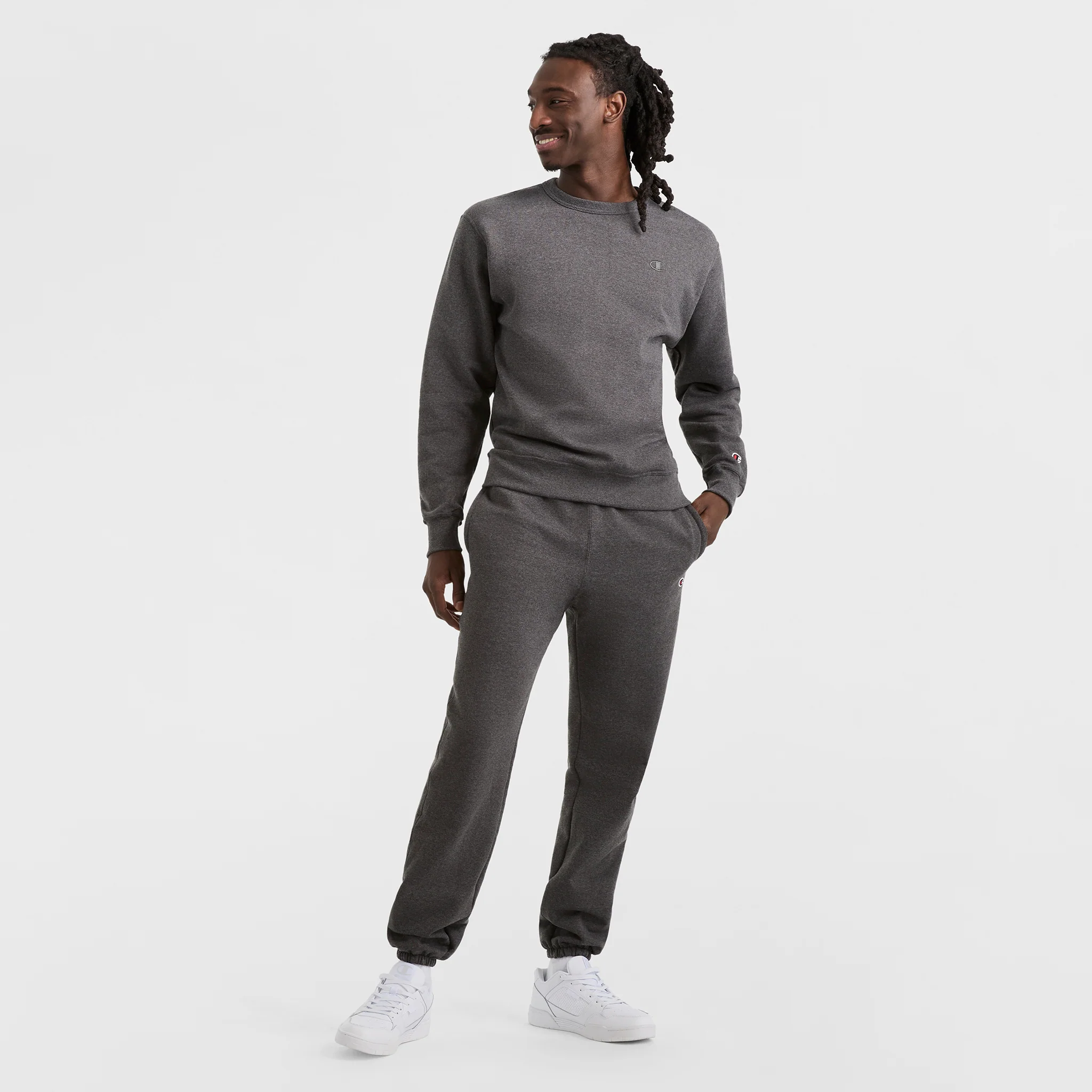 Powerblend Crewneck Sweatshirt, C Logo - Image 3