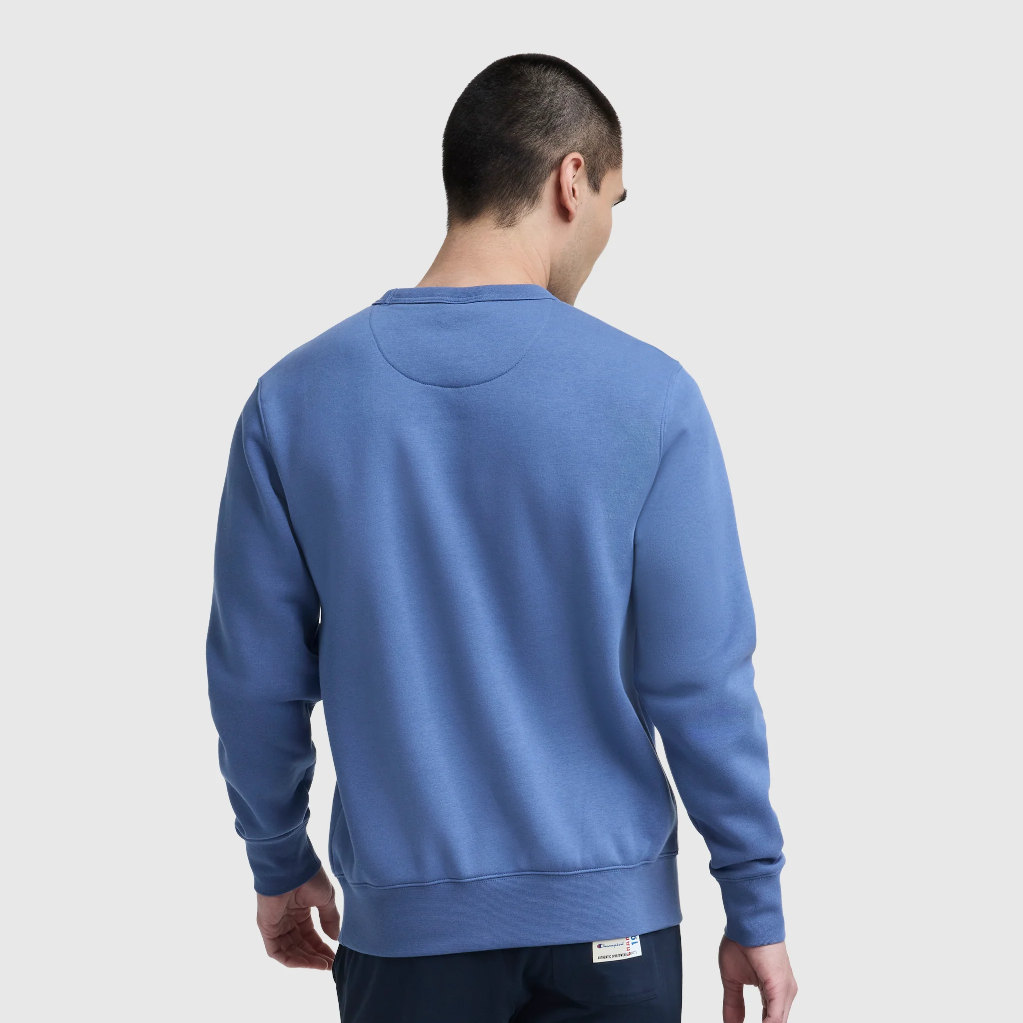 Powerblend Crewneck Sweatshirt, Script Logo - Image 2