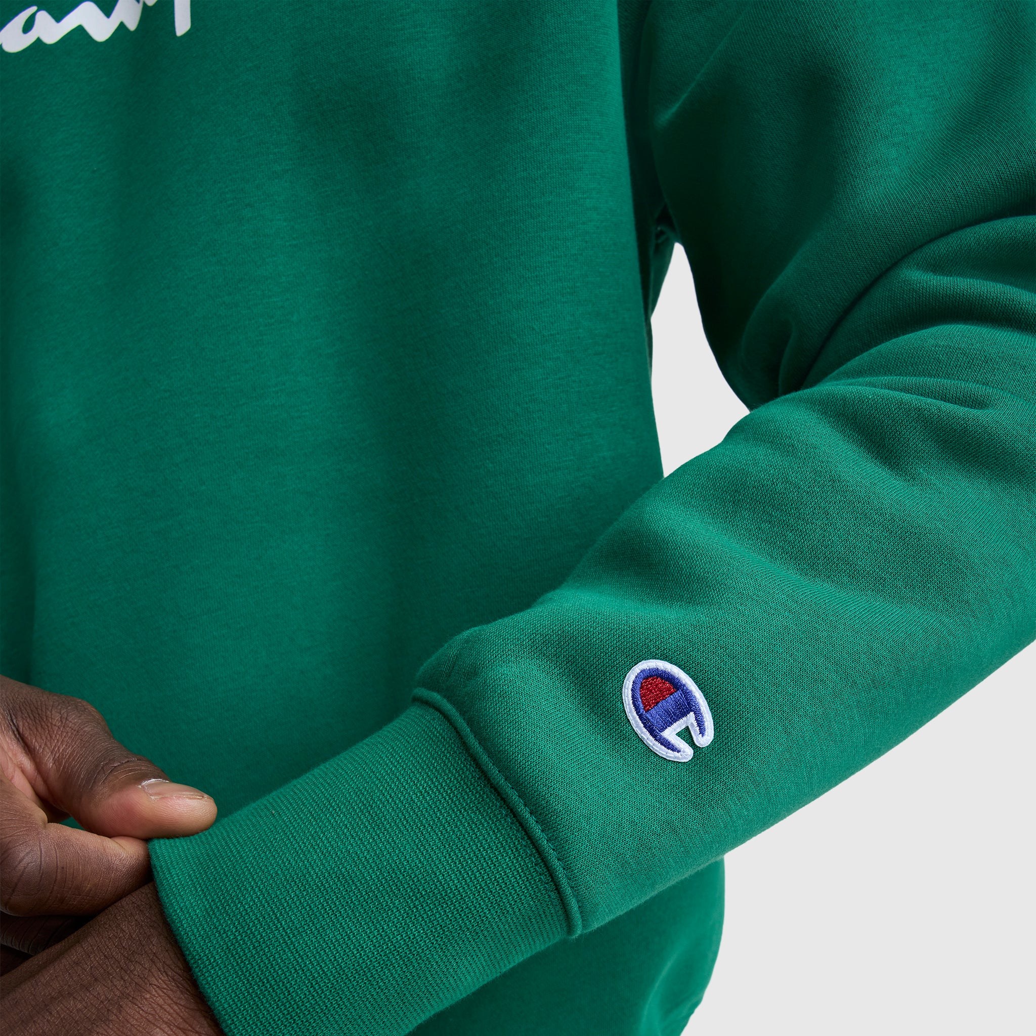 Powerblend Crewneck Sweatshirt, Script Logo - Image 3