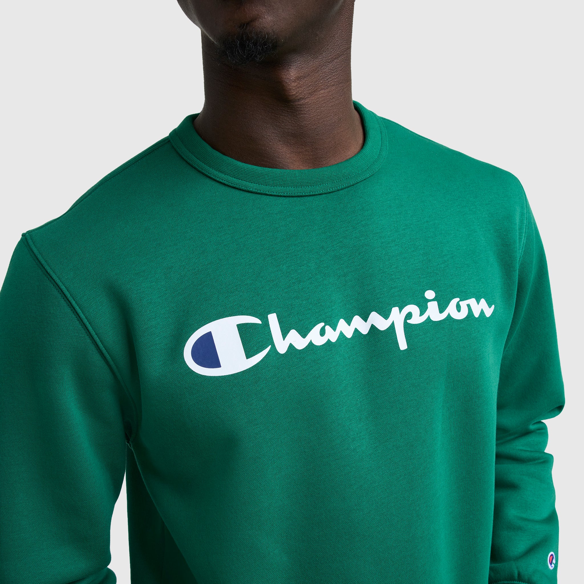 Powerblend Crewneck Sweatshirt, Script Logo - Image 4