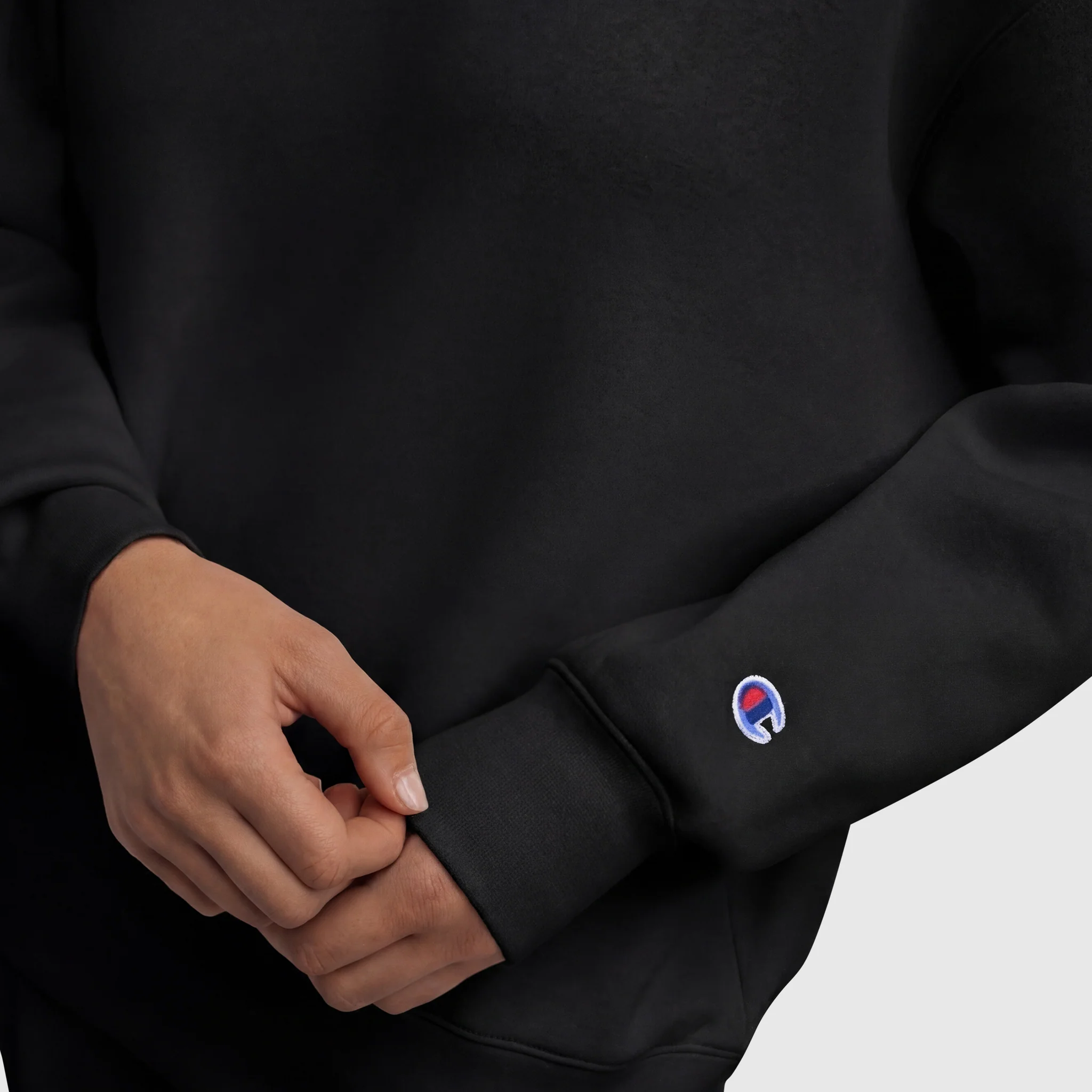 Powerblend Crewneck Sweatshirt, Embroidered Script Logo - Image 5