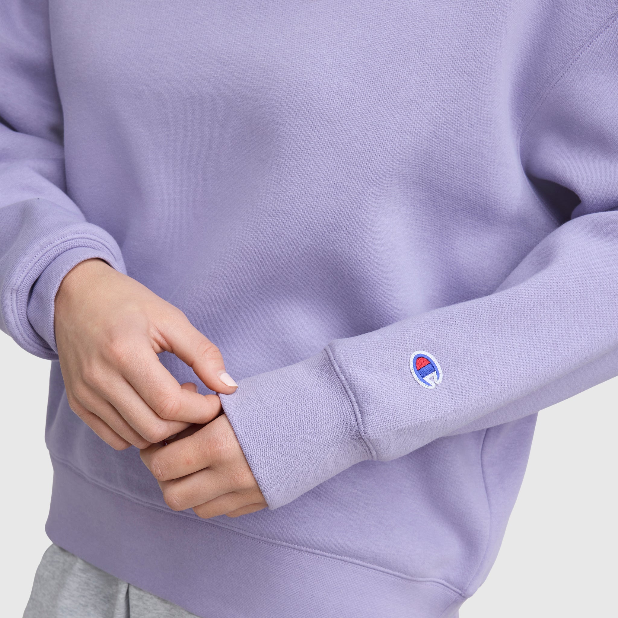 Powerblend Crewneck Sweatshirt, Embroidered Script Logo - Image 3