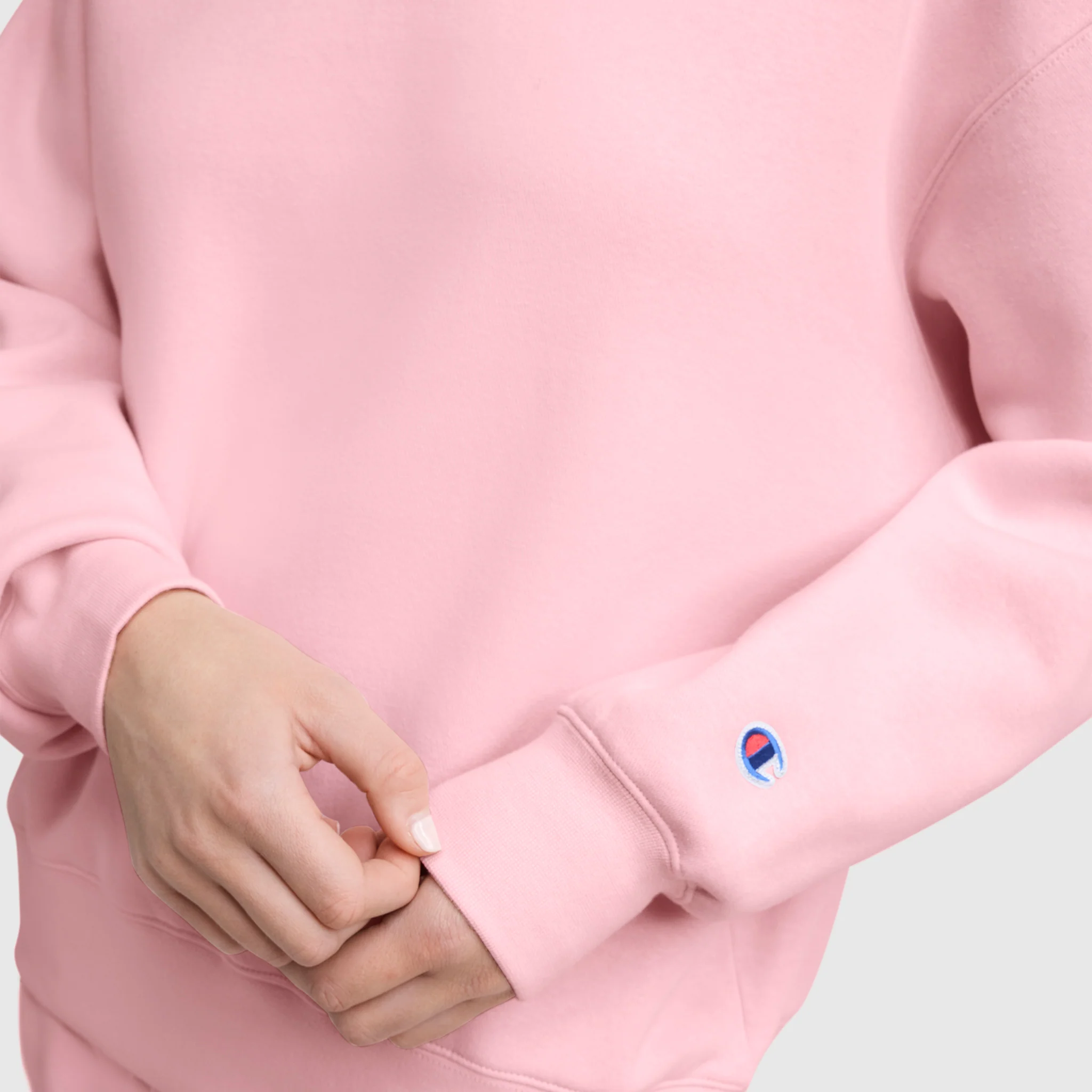 Powerblend Crewneck Sweatshirt, Embroidered Script Logo - Image 4