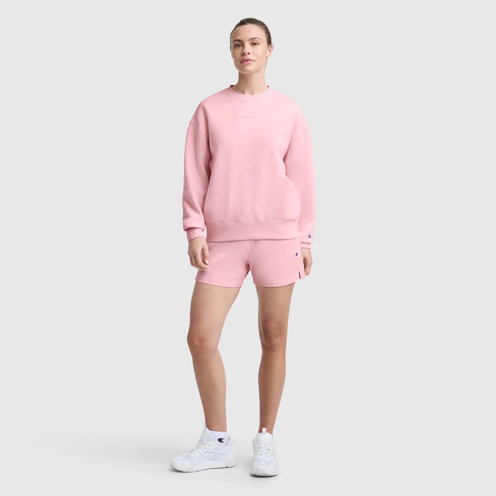 Powerblend Crewneck Sweatshirt, Embroidered Script Logo - Image 5
