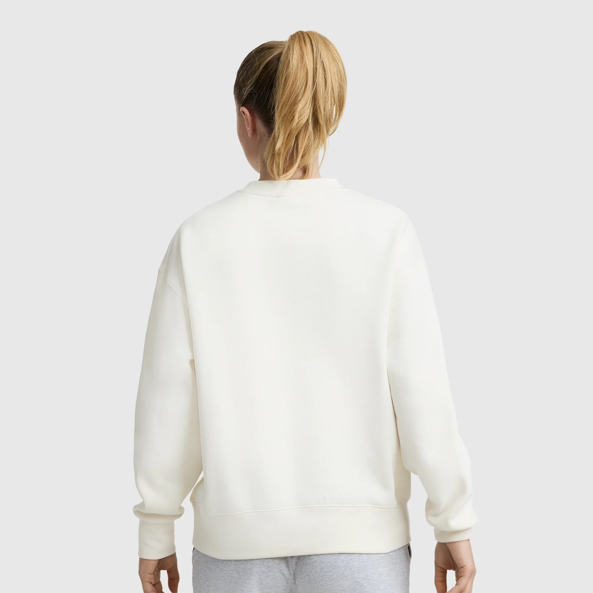 Powerblend Crewneck Sweatshirt, Embroidered Script Logo - Image 2