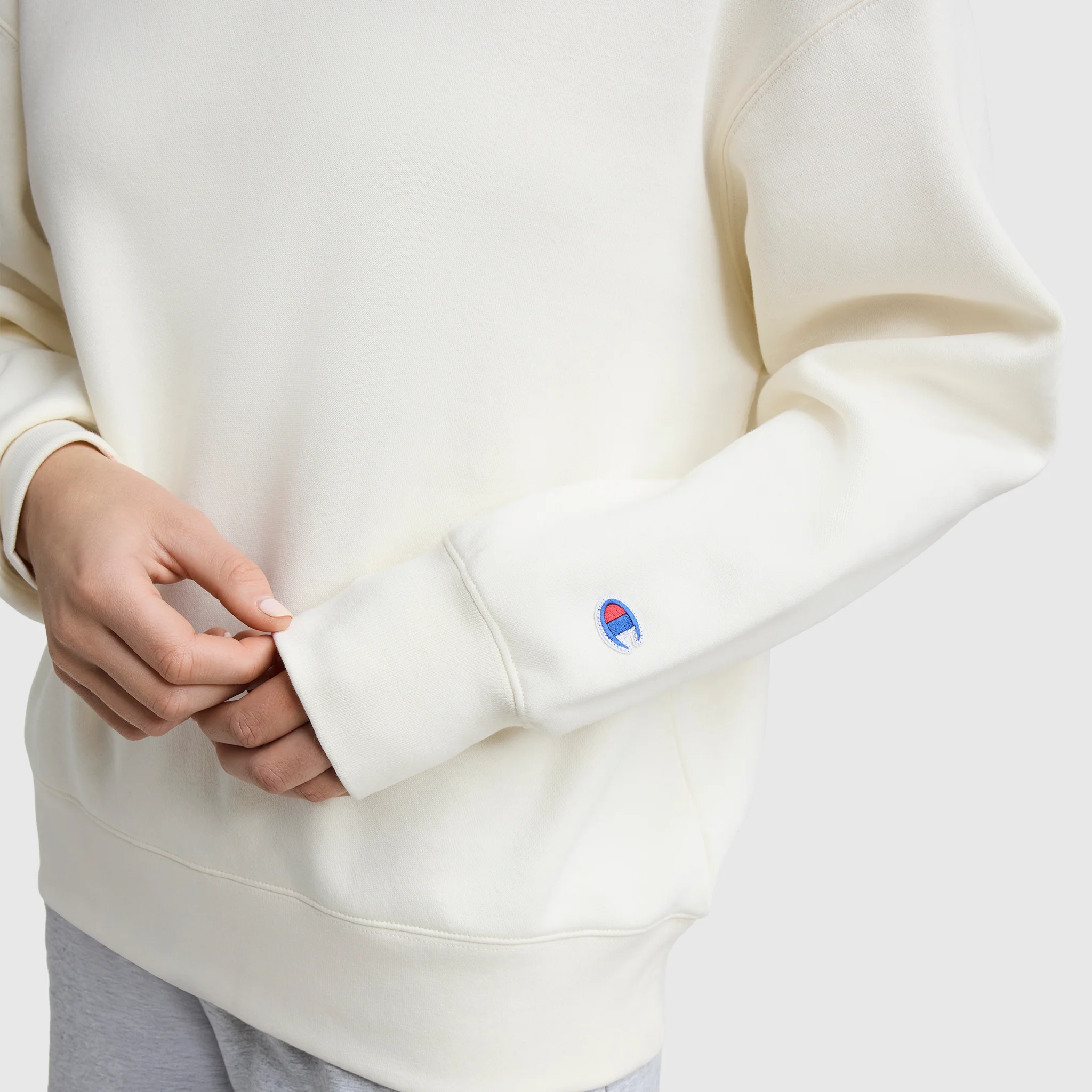 Powerblend Crewneck Sweatshirt, Embroidered Script Logo - Image 3