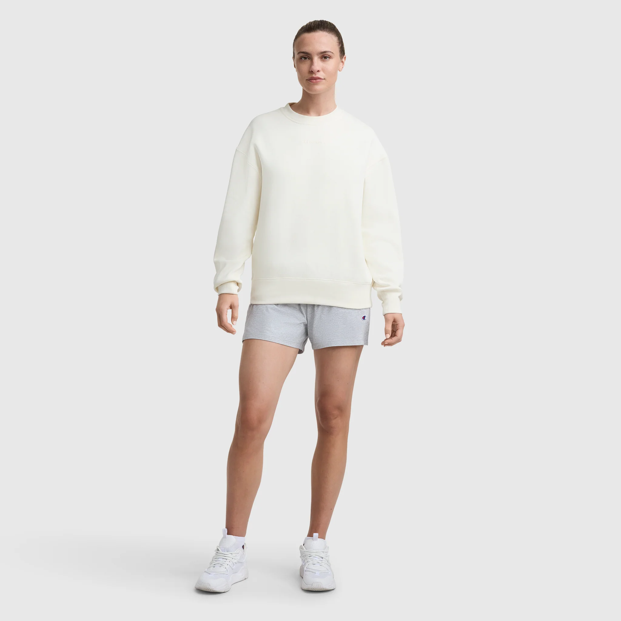 Powerblend Crewneck Sweatshirt, Embroidered Script Logo - Image 5