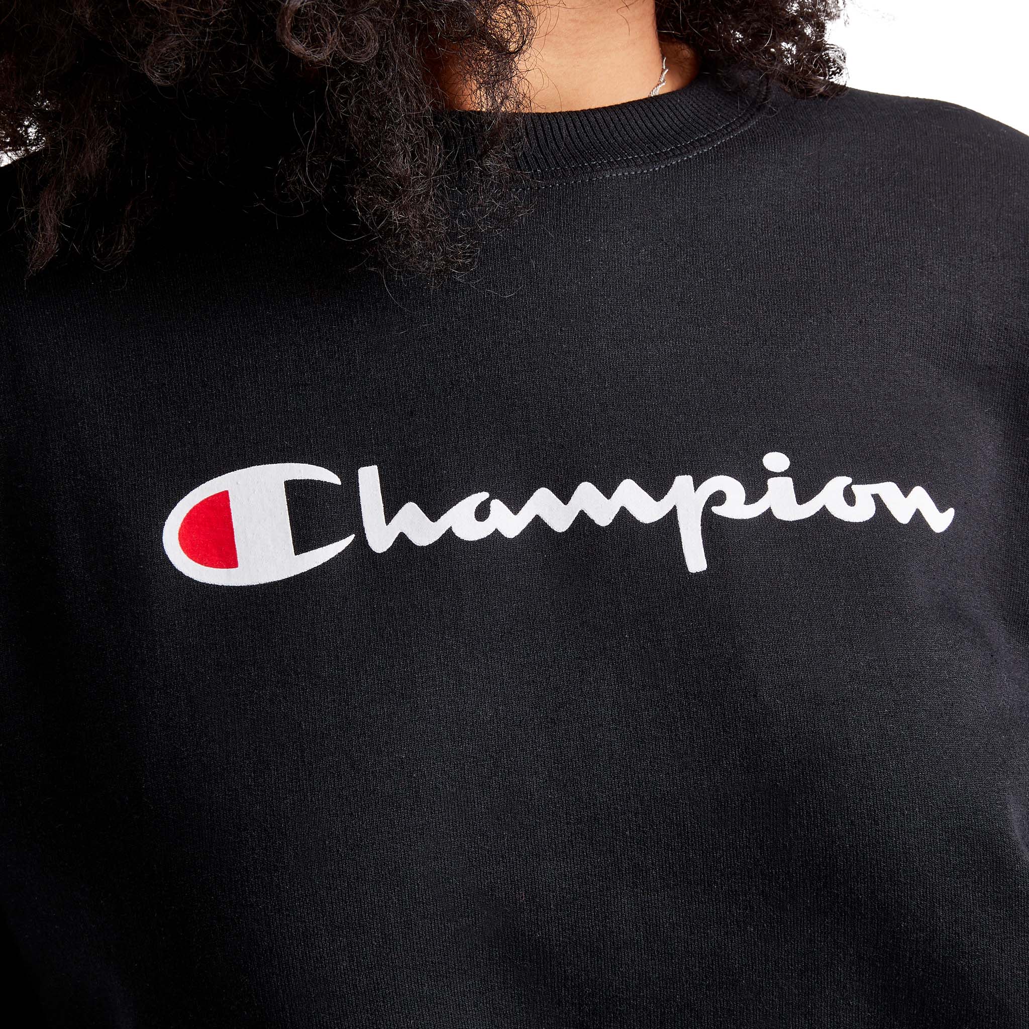 Powerblend Crewneck Sweatshirt, Script Logo - Image 4