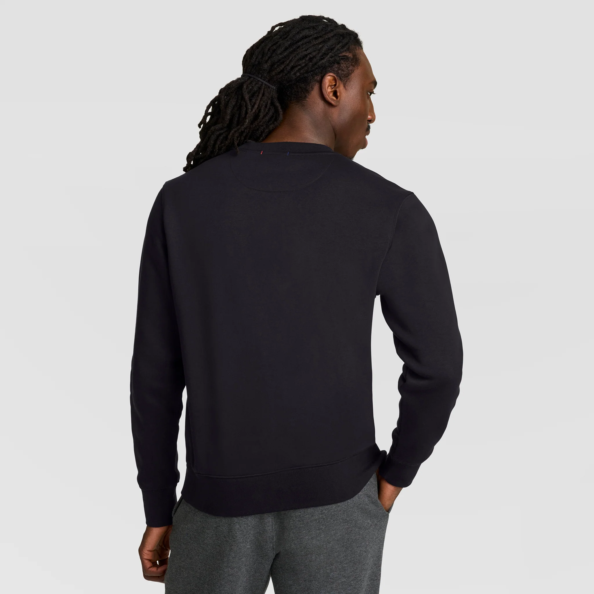 Powerblend Crewneck Sweatshirt, Tonal Script Logo - Image 2
