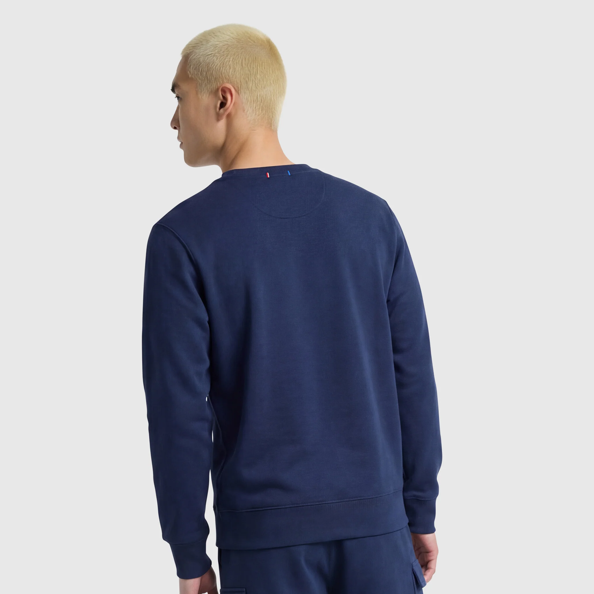 Powerblend Crewneck Sweatshirt, Tonal Script Logo - Image 2