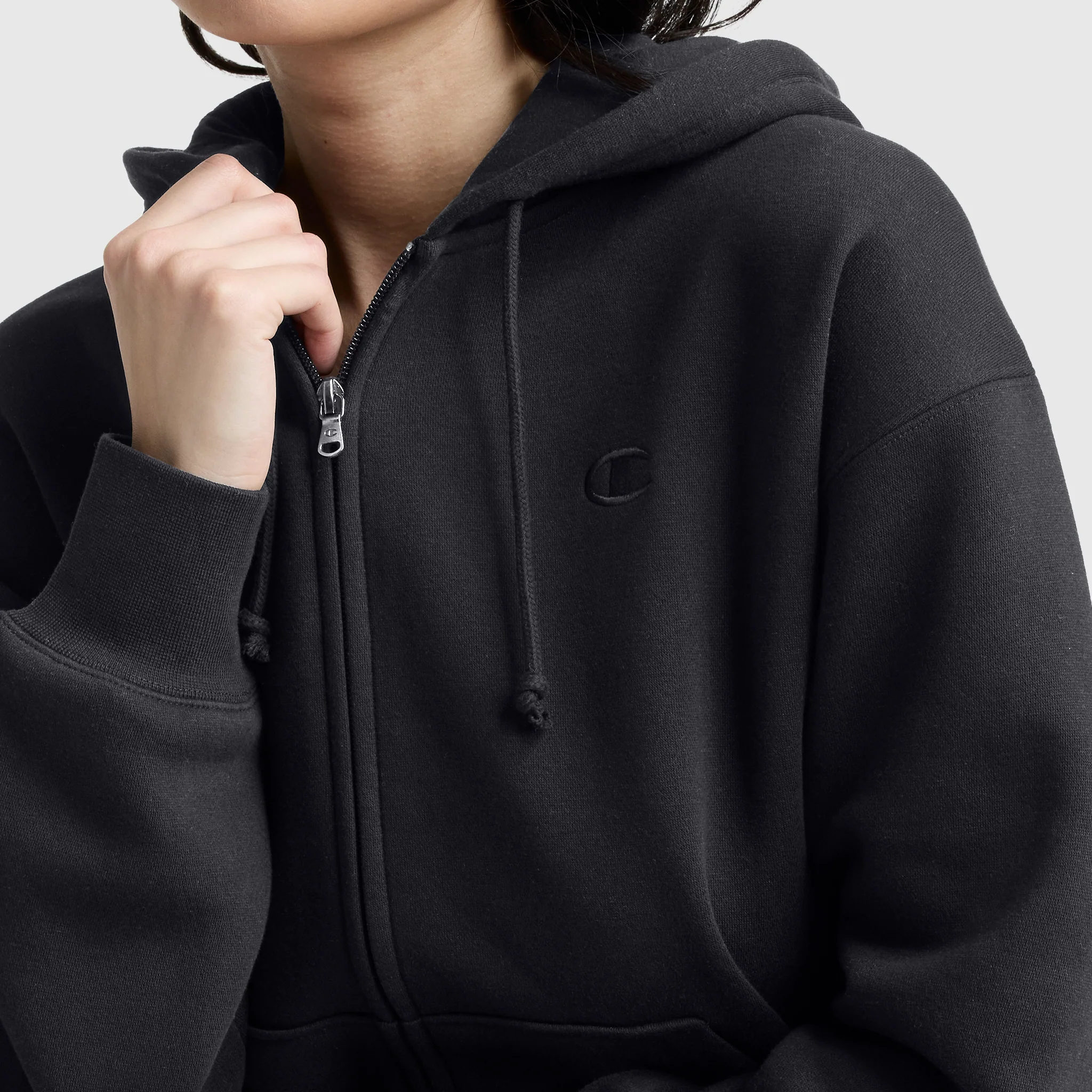 Powerblend Fleece Zip-Up Hoodie, C Logo - Image 4