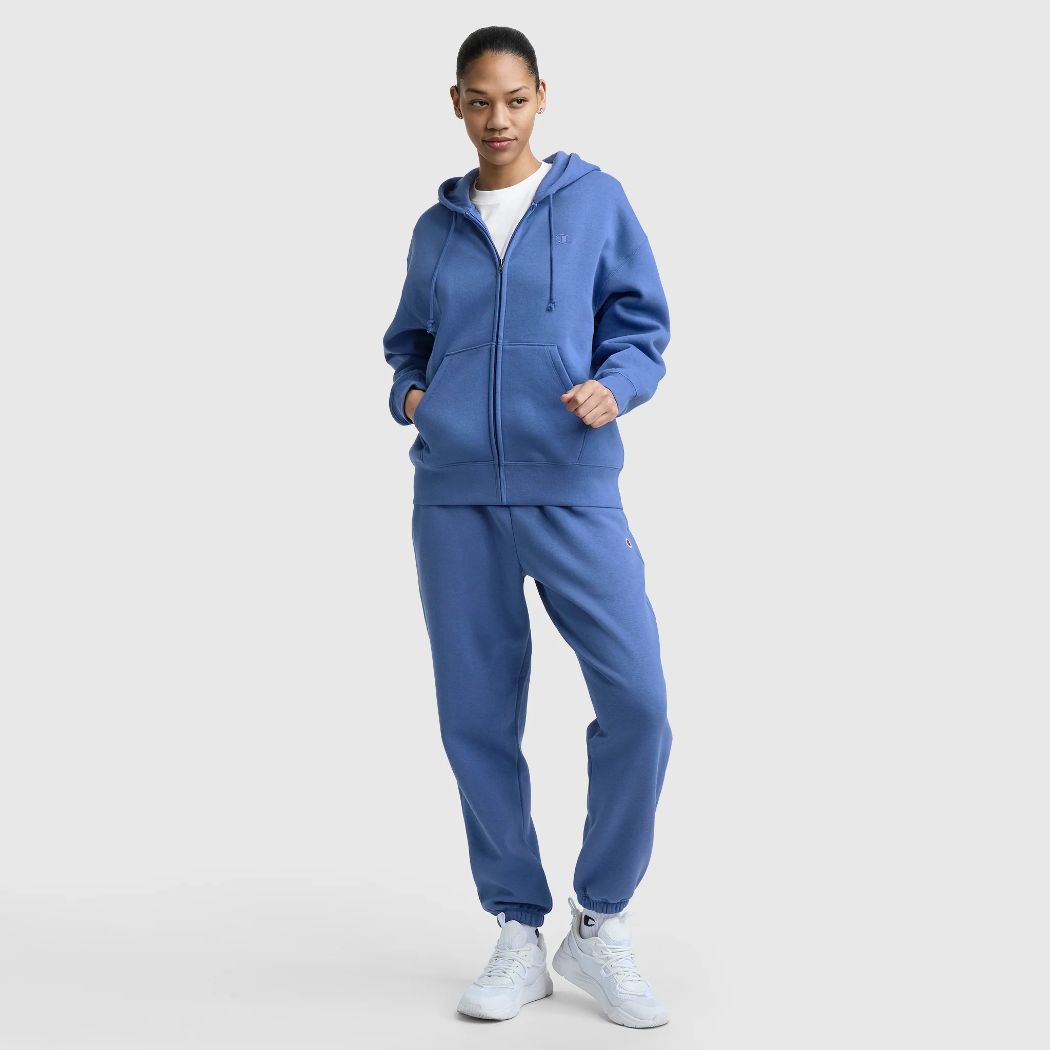 Powerblend Fleece Zip-Up Hoodie, C Logo - Image 6