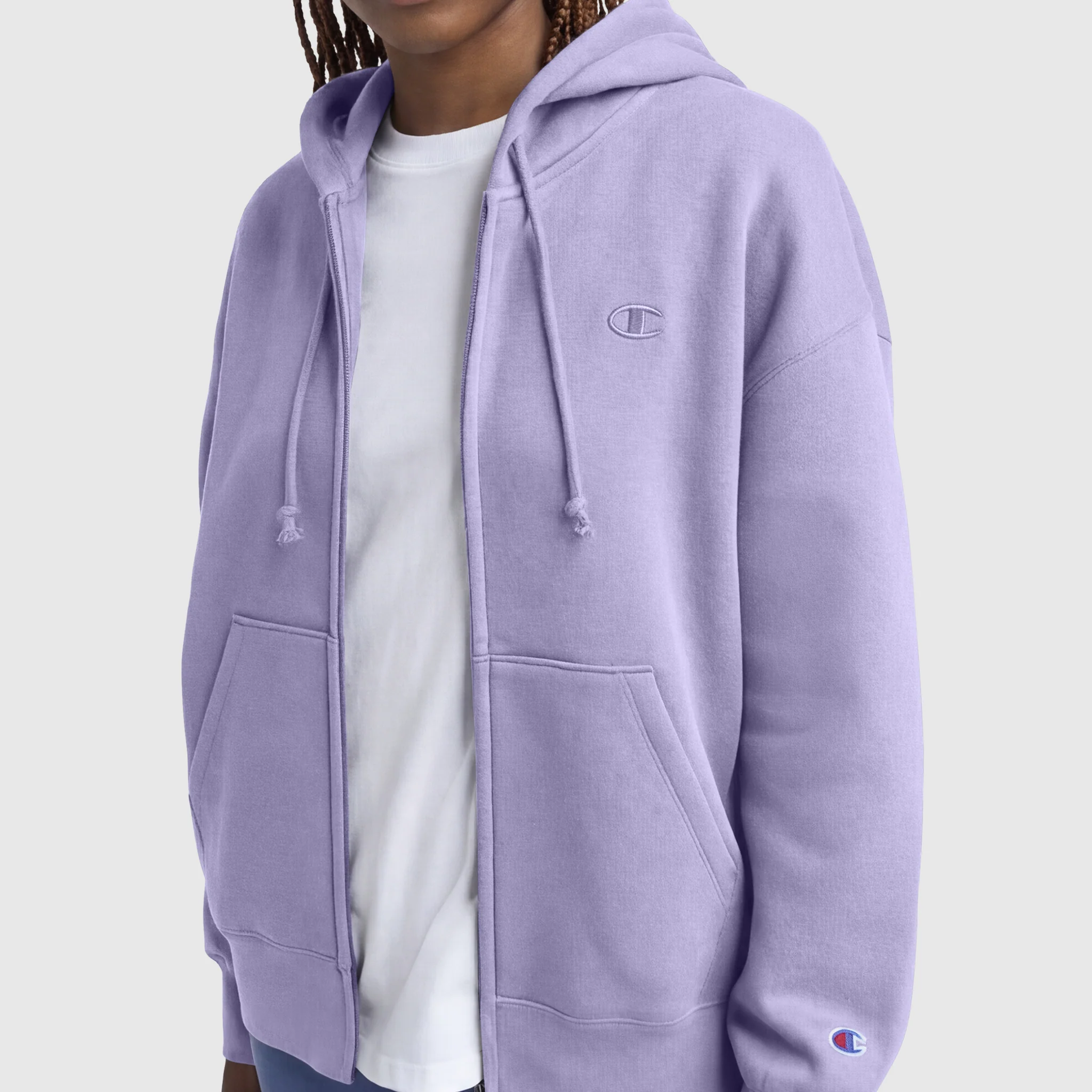 Powerblend Fleece Zip-Up Hoodie, C Logo - Image 4