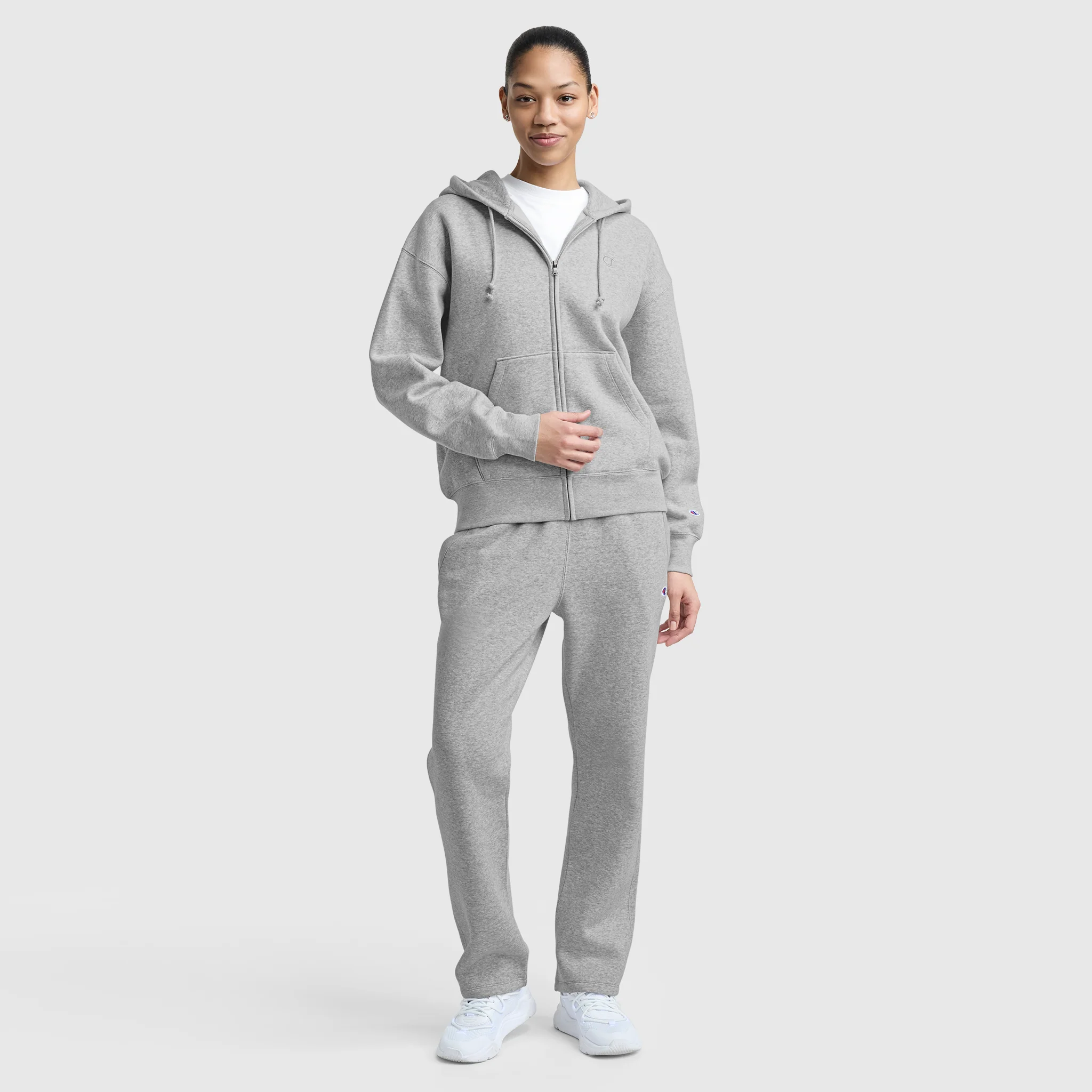 Powerblend Fleece Zip-Up Hoodie, C Logo - Image 6