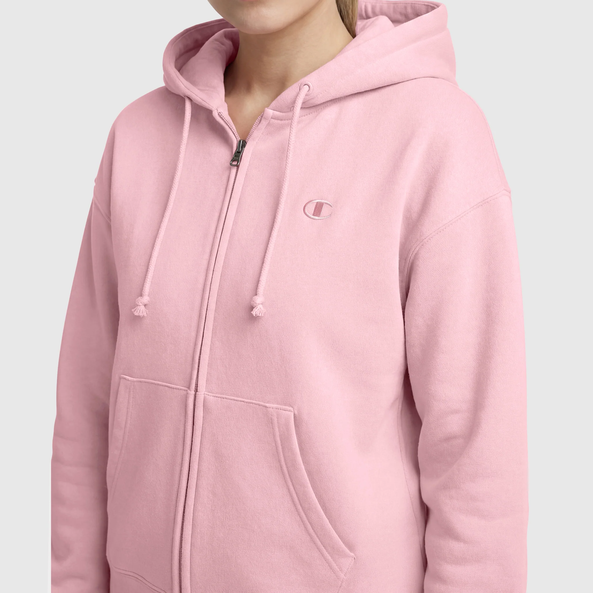 Powerblend Fleece Zip-Up Hoodie, C Logo - Image 3