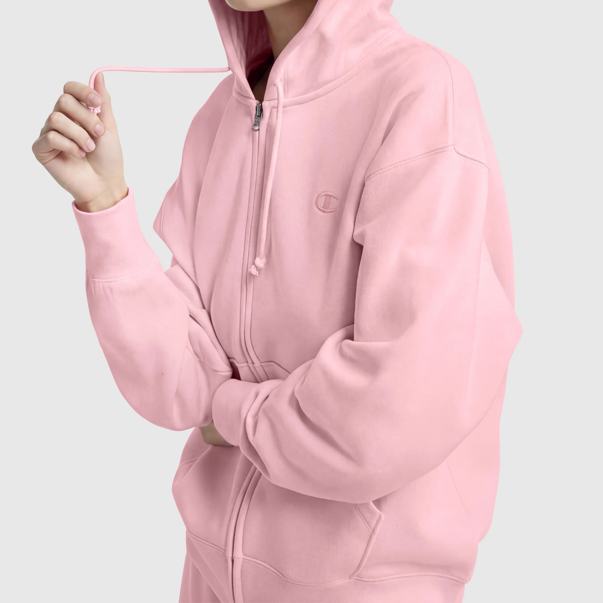 Powerblend Fleece Zip-Up Hoodie, C Logo - Image 4