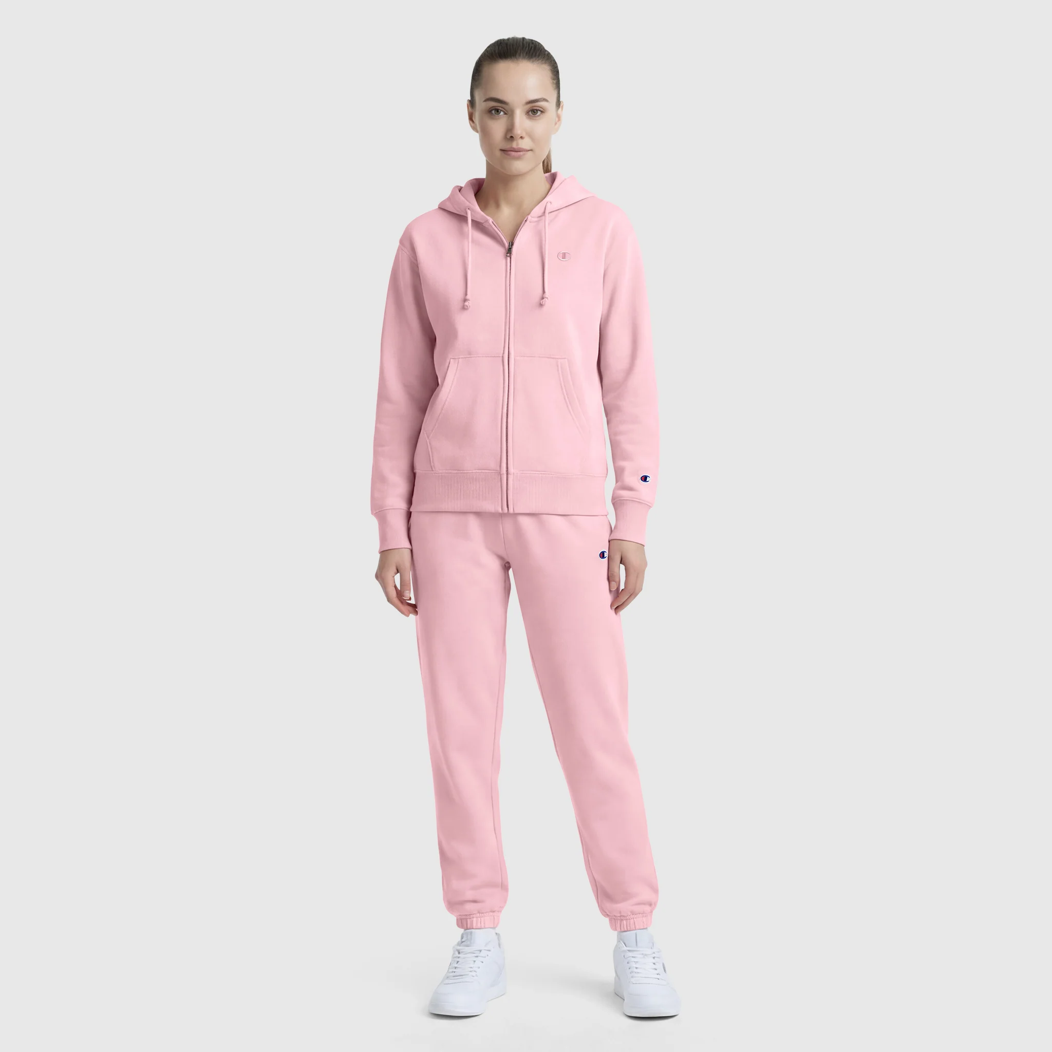 Powerblend Fleece Zip-Up Hoodie, C Logo - Image 5
