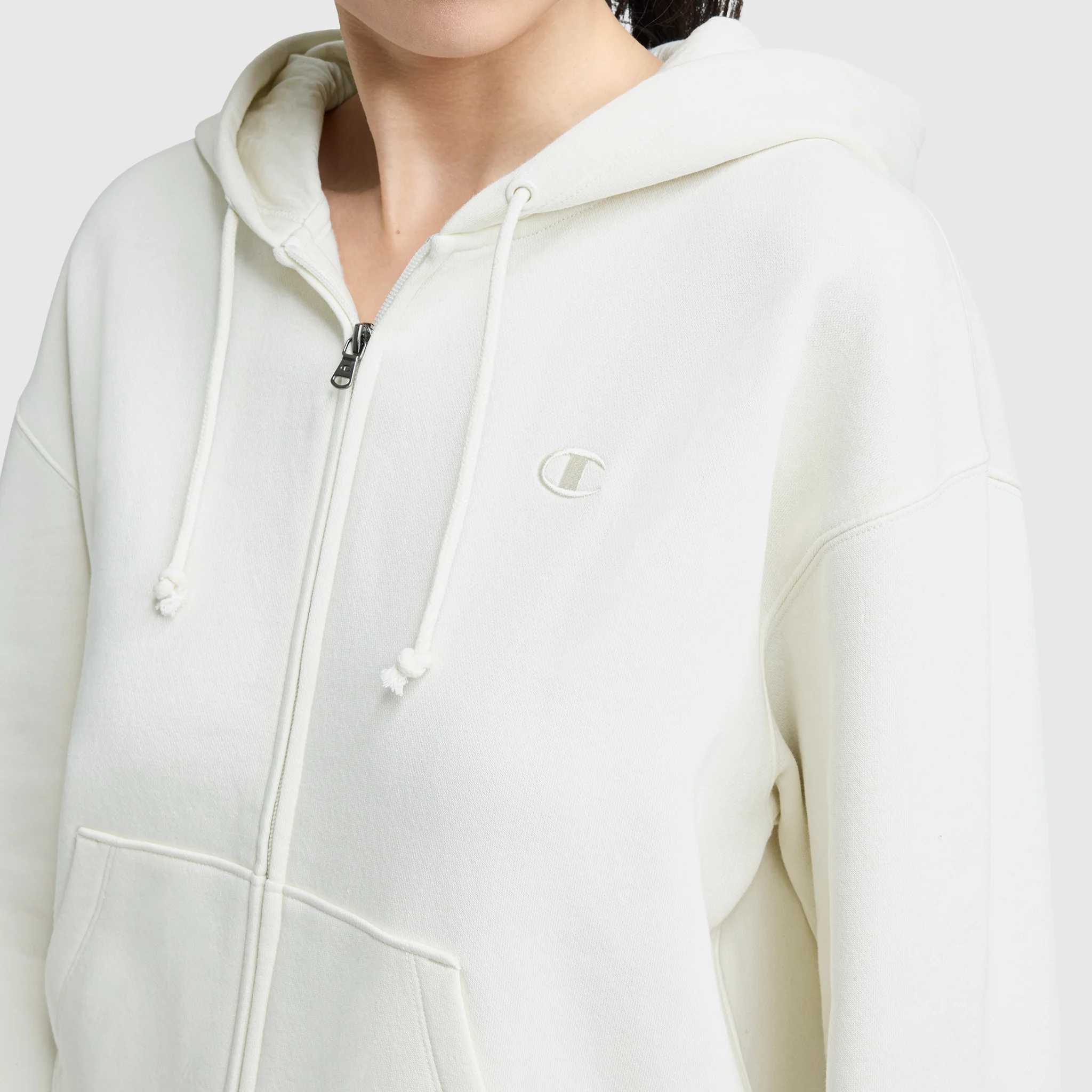 Powerblend Fleece Zip-Up Hoodie, C Logo - Image 3