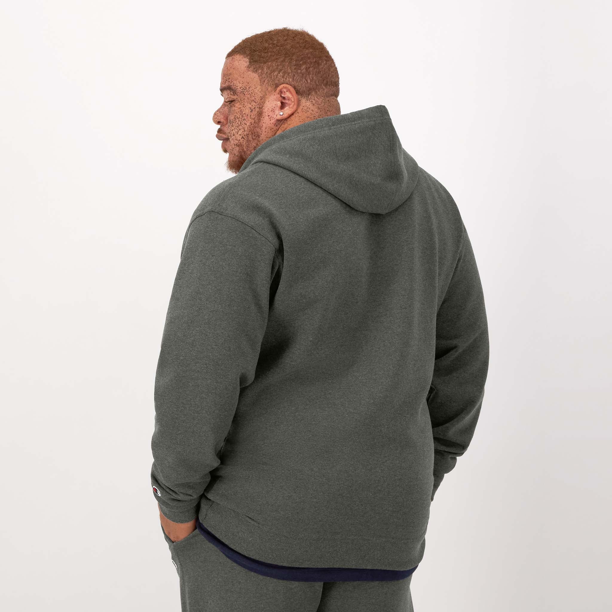 Powerblend Full-Zip Hoodie, C Logo - Big & Tall - Image 3