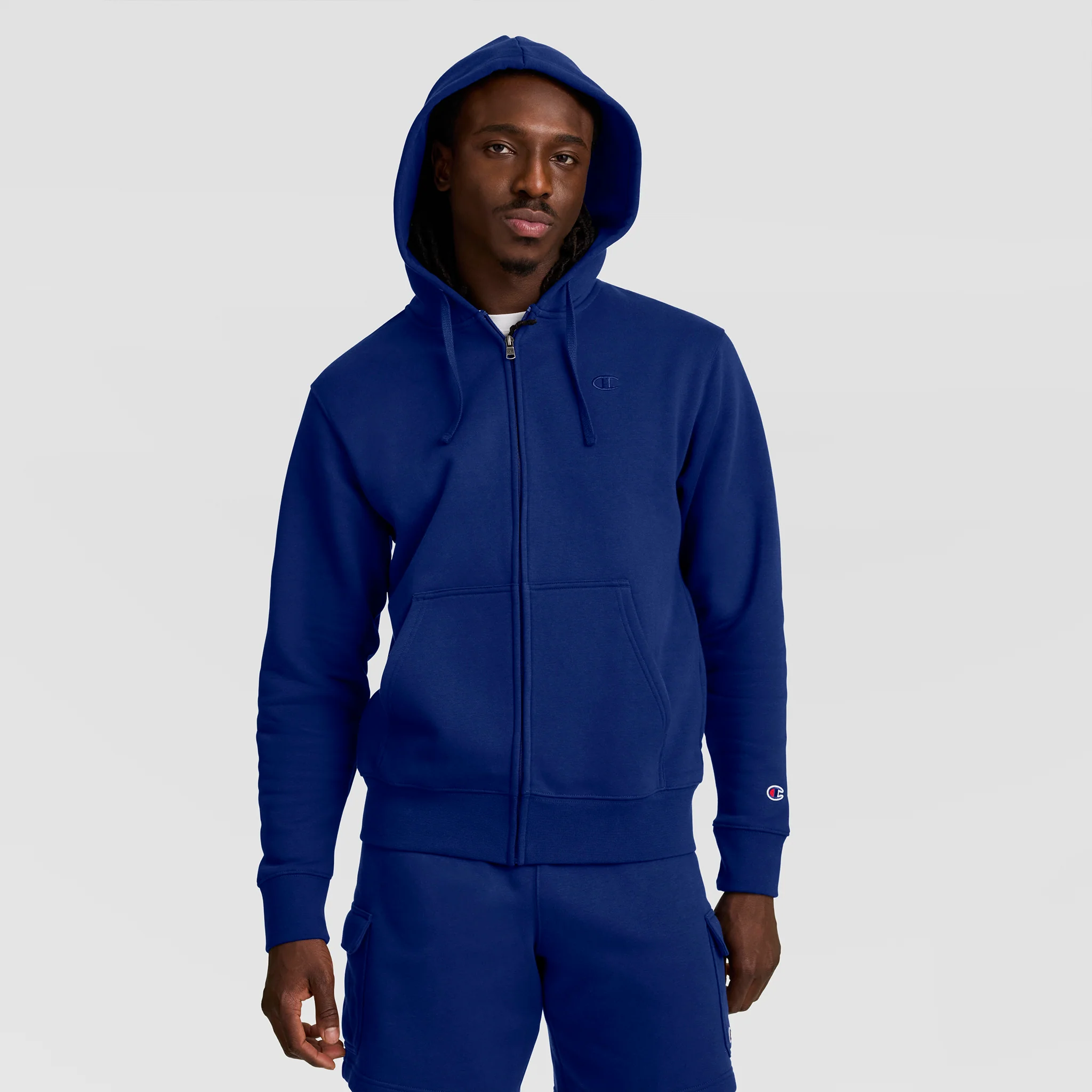 Powerblend Full-Zip Hoodie, C Logo - Image 3