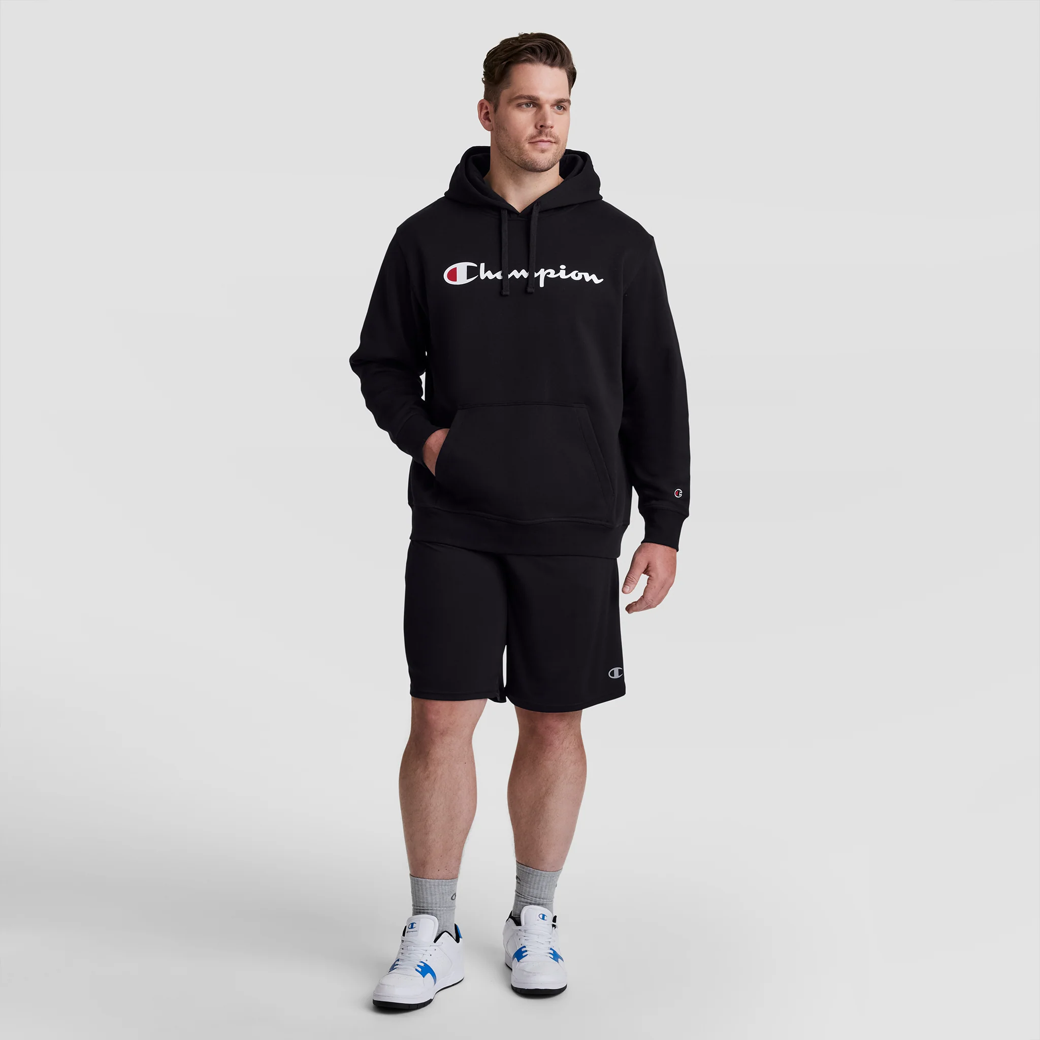 Powerblend Hoodie, Full Script Logo - Big & Tall - Image 5