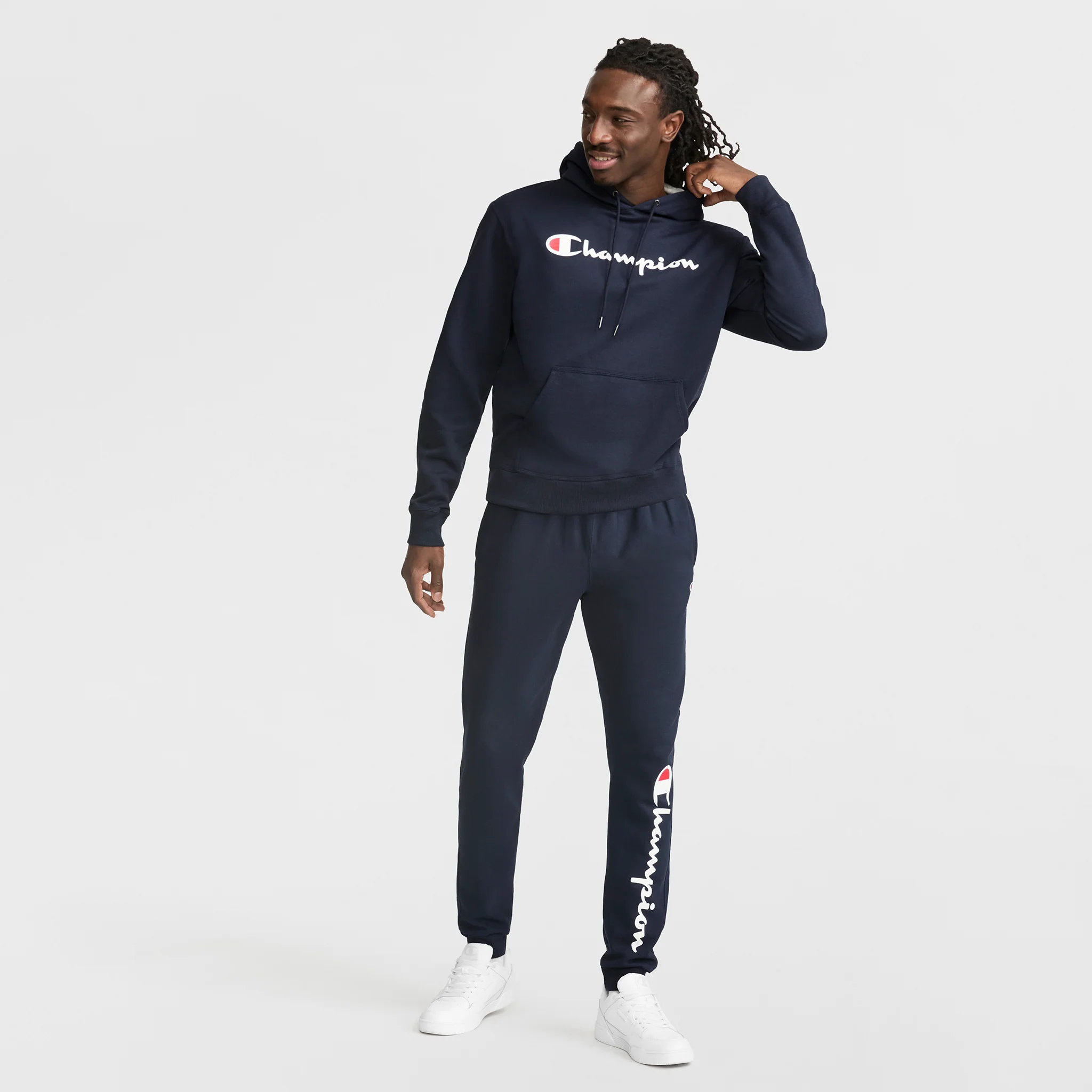 Powerblend Hoodie, Full Script Logo - Image 4