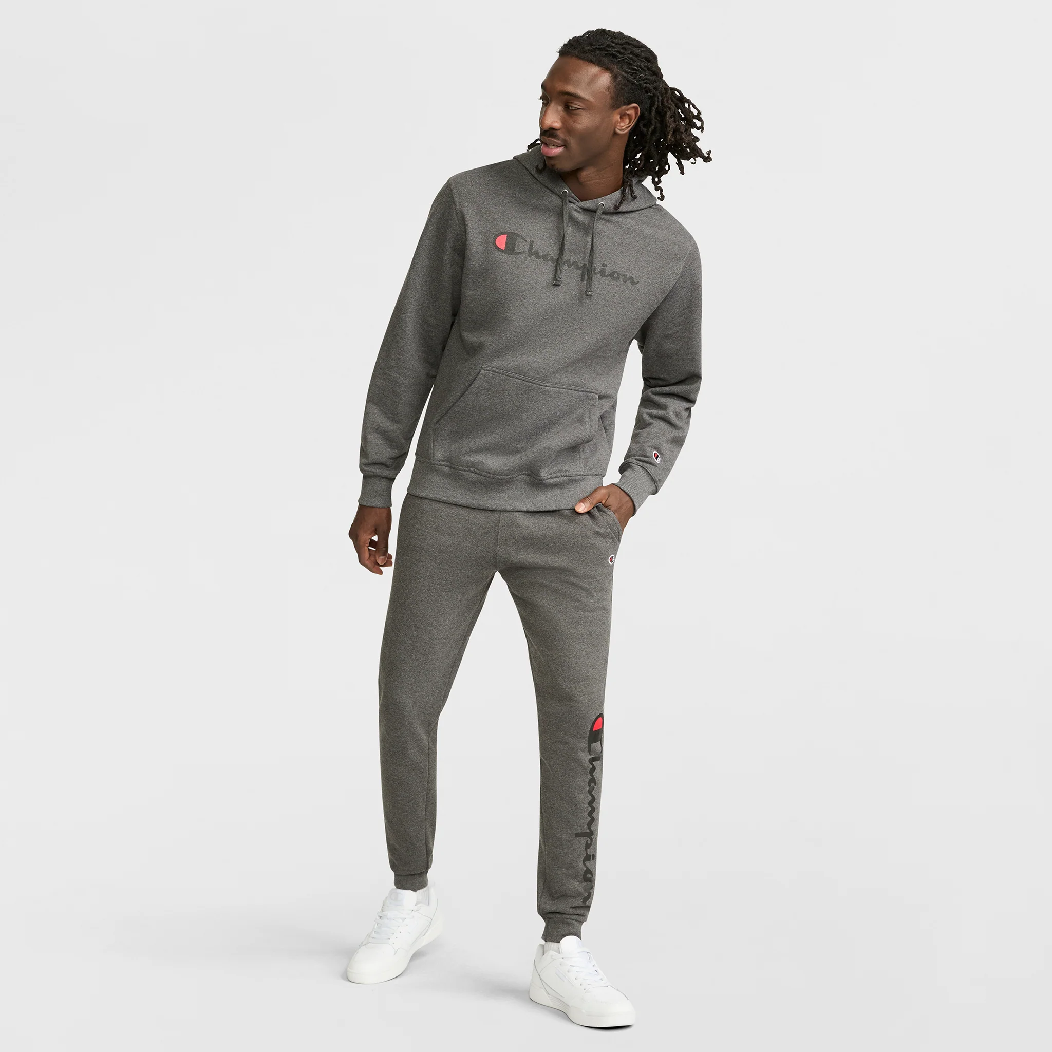 Powerblend Hoodie, Full Script Logo - Image 3