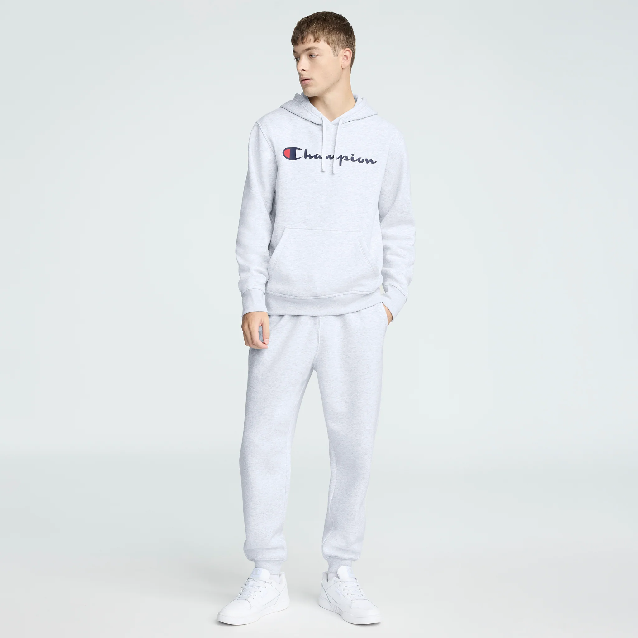 Powerblend Hoodie, Full Script Logo - Image 4