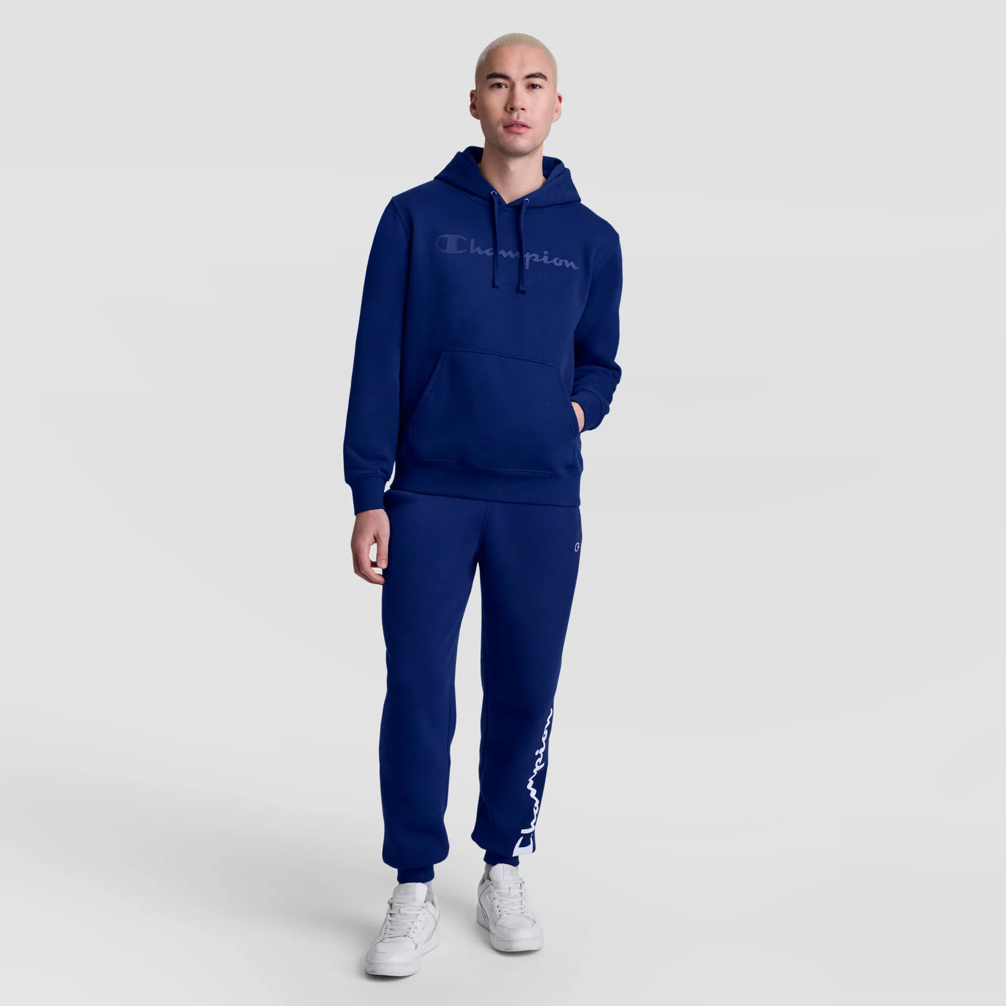 Powerblend Hoodie, Tonal Script Logo - Image 7