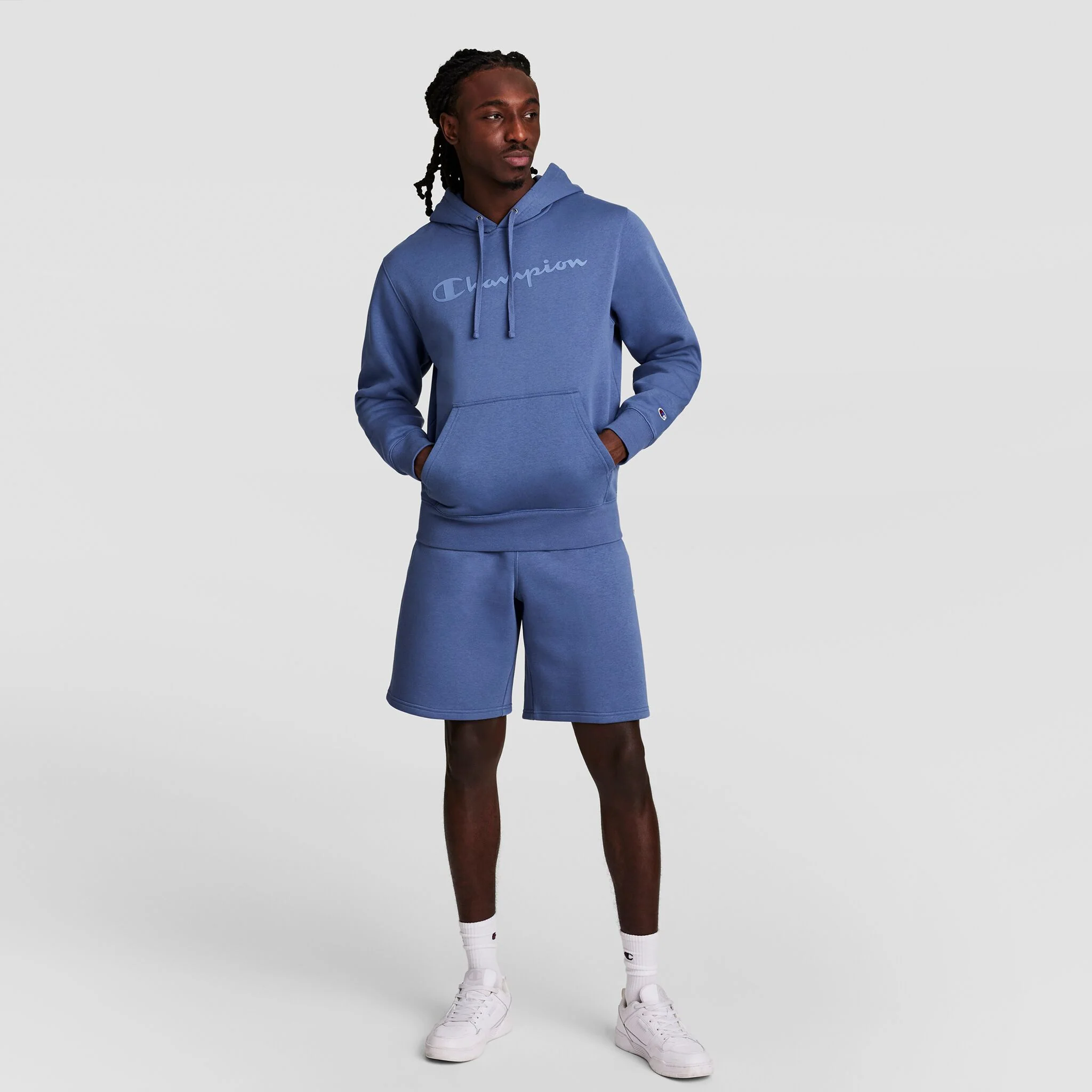 Powerblend Hoodie, Tonal Script Logo - Image 6