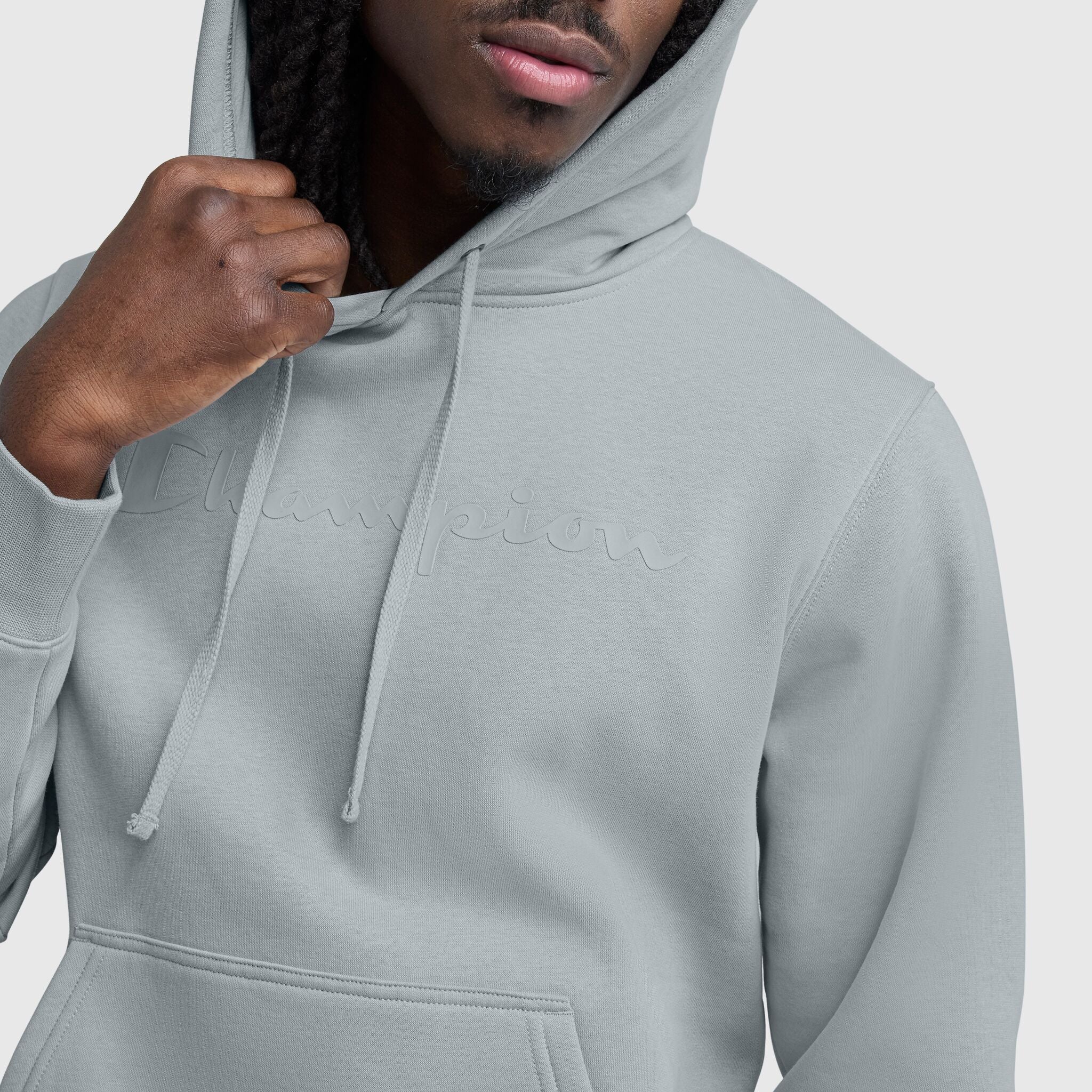 Powerblend Hoodie, Tonal Script Logo - Image 4