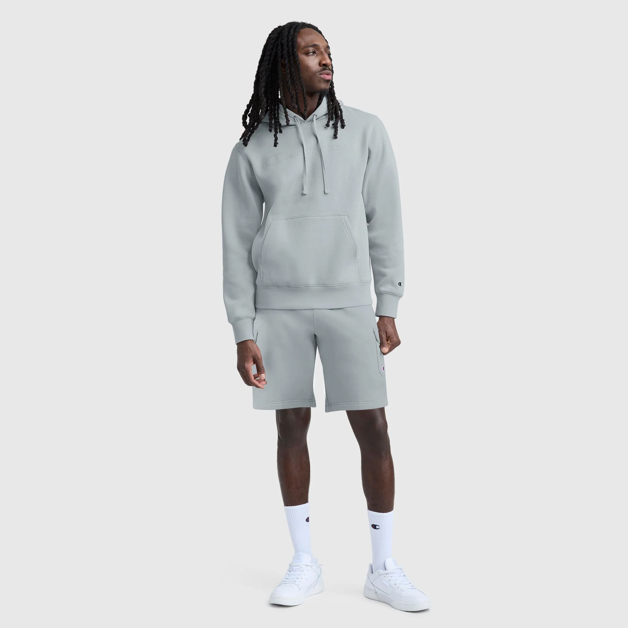 Powerblend Hoodie, Tonal Script Logo - Image 7