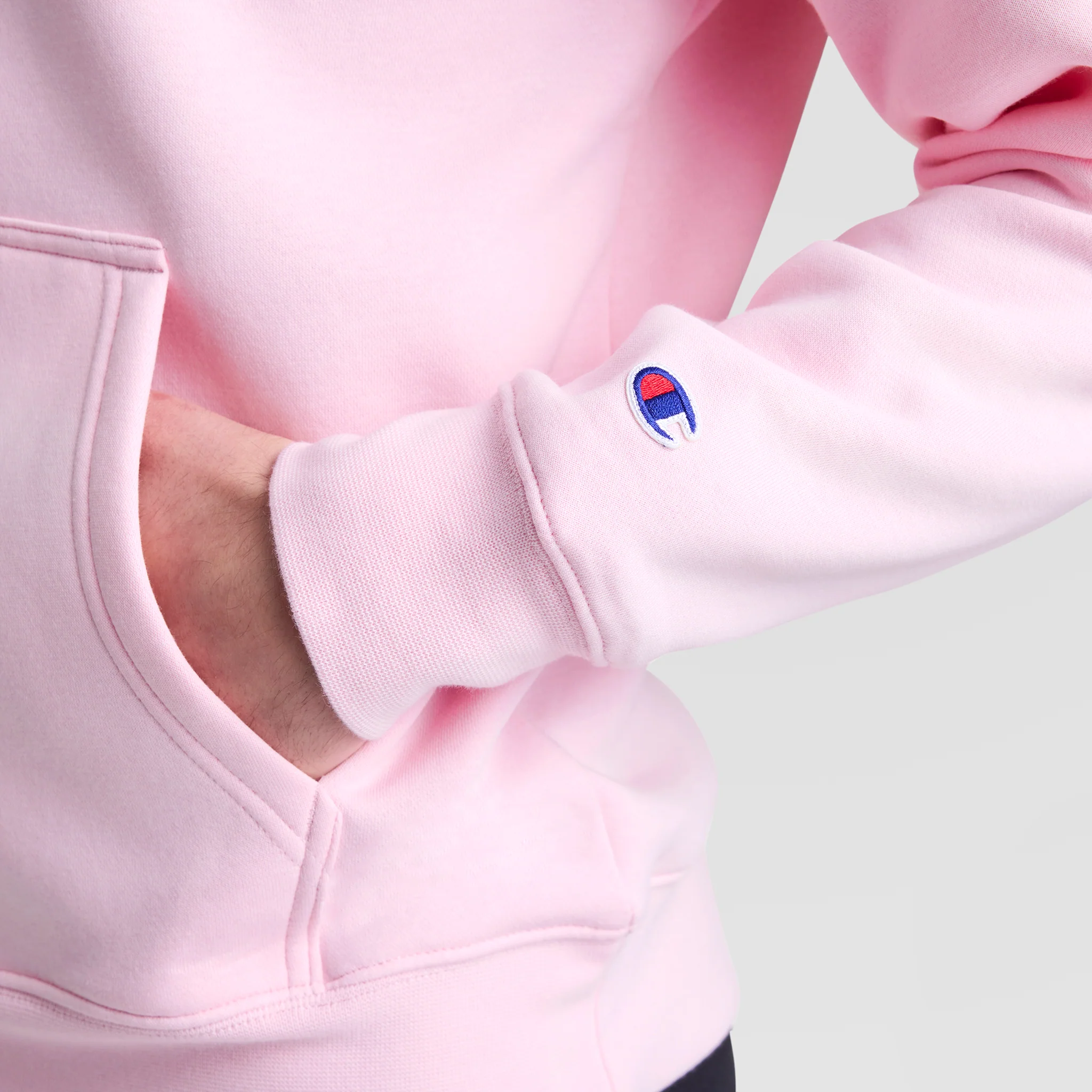 Powerblend Hoodie, Tonal Script Logo - Image 4