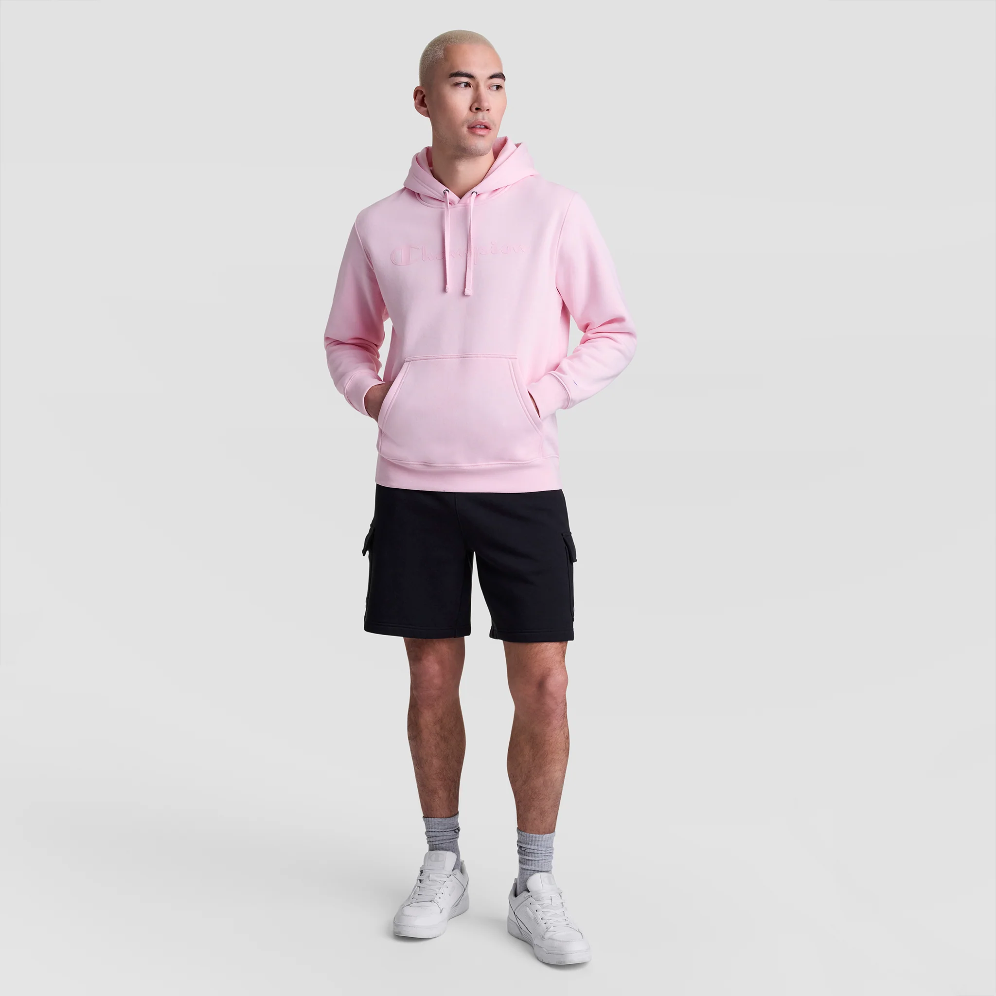 Powerblend Hoodie, Tonal Script Logo - Image 6