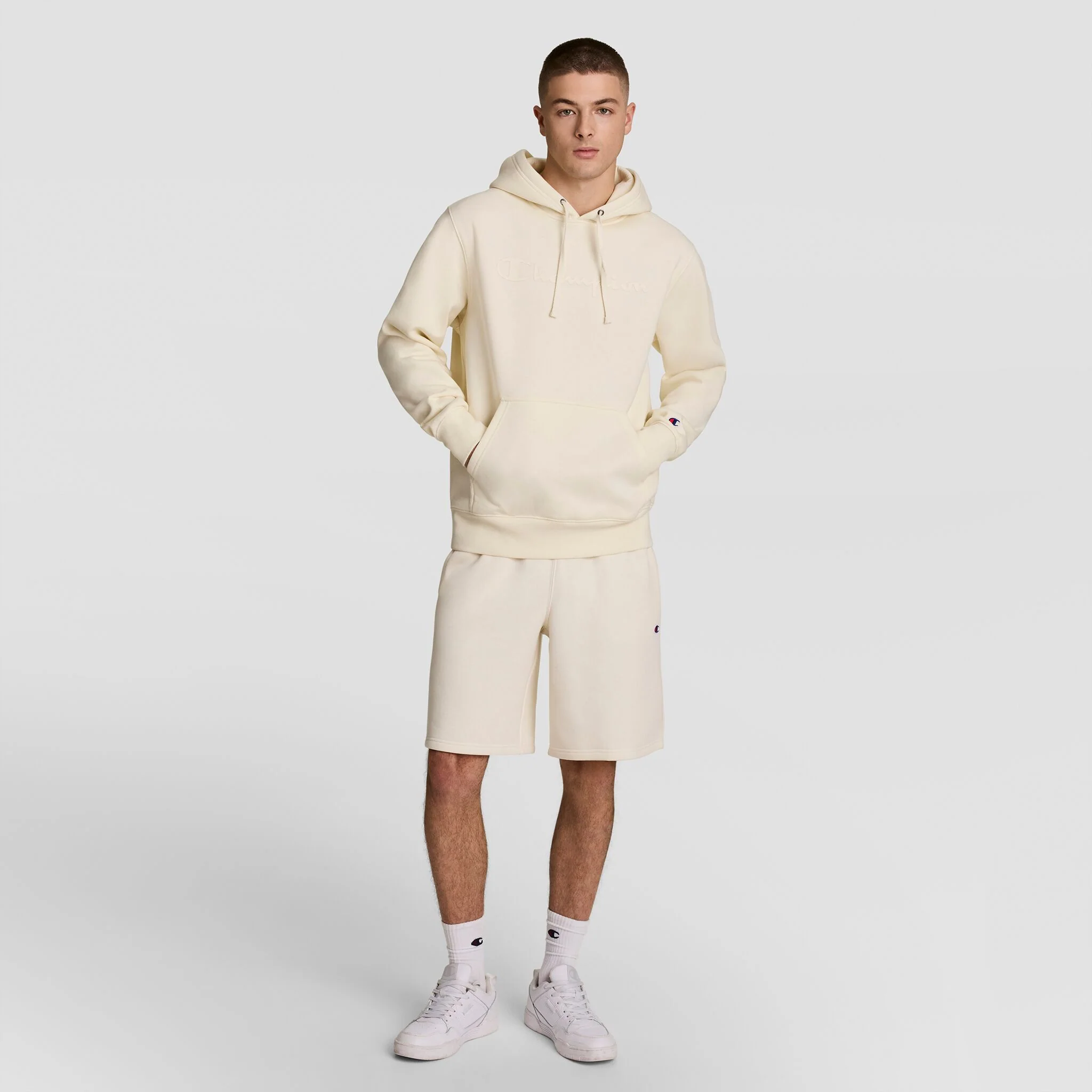 Powerblend Hoodie, Tonal Script Logo - Image 5