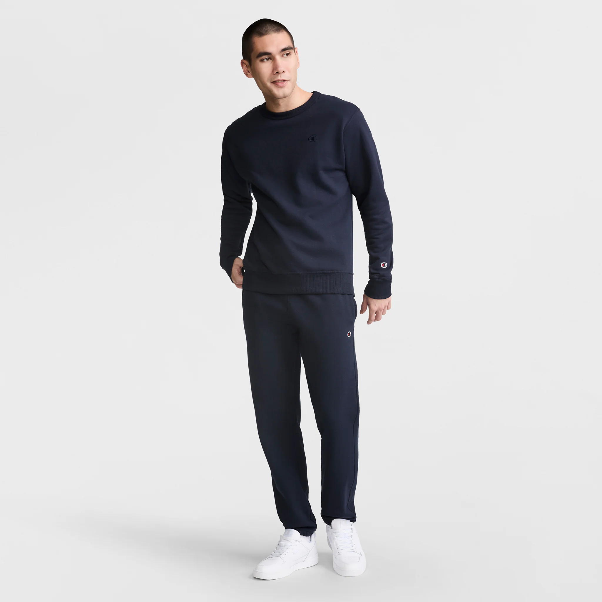Powerblend Sweatpants, Cinched Bottom, C Logo - Image 4