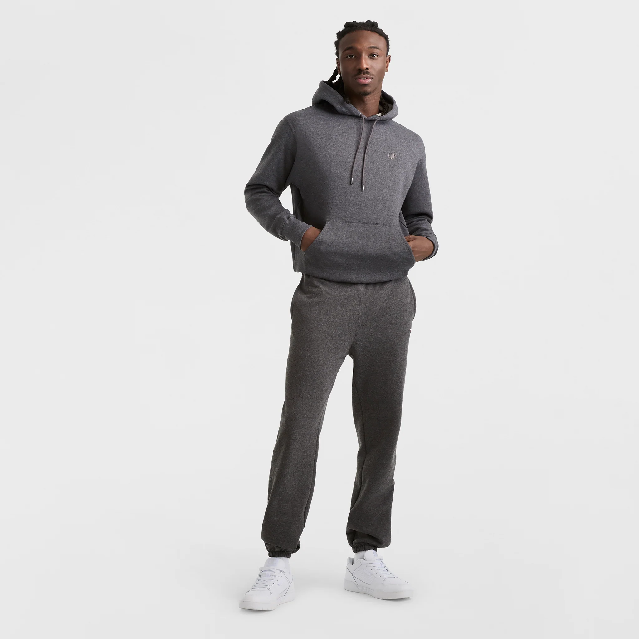 Powerblend Sweatpants, Cinched Bottom, C Logo - Image 4
