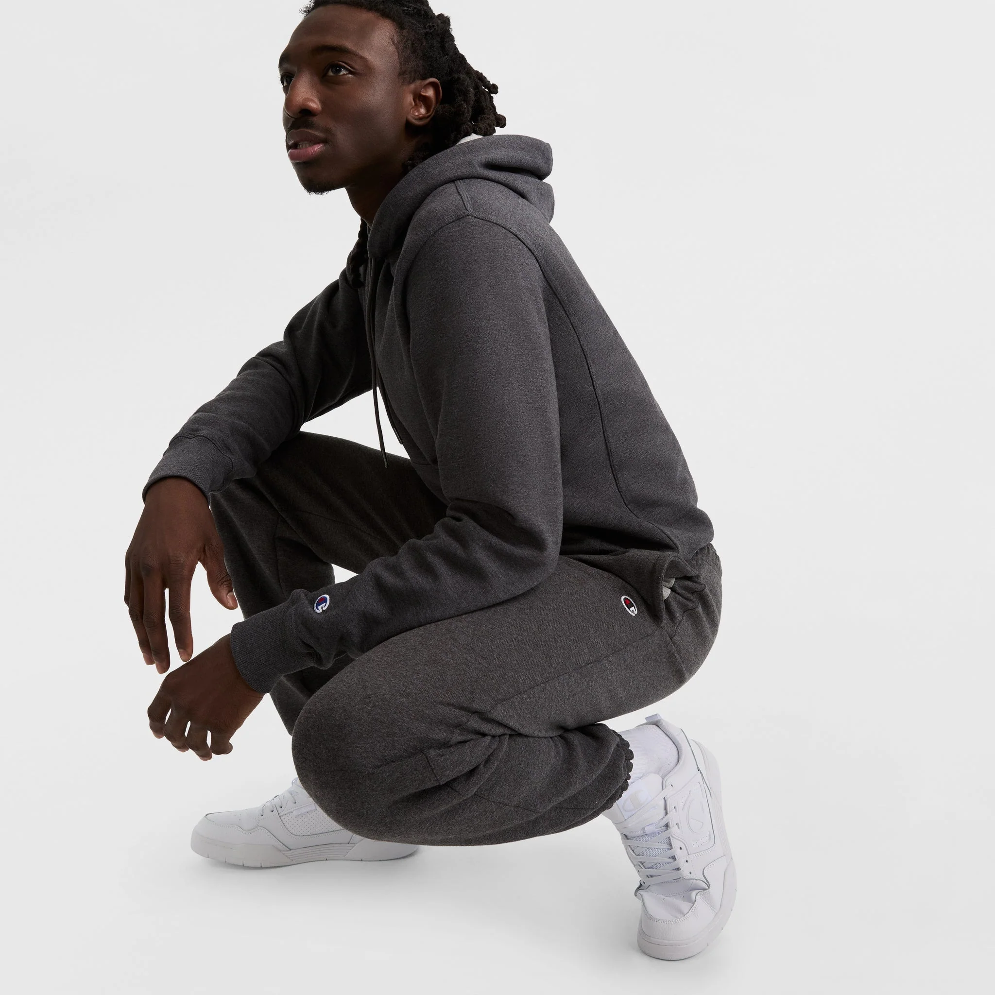 Powerblend Sweatpants, Cinched Bottom, C Logo - Image 5