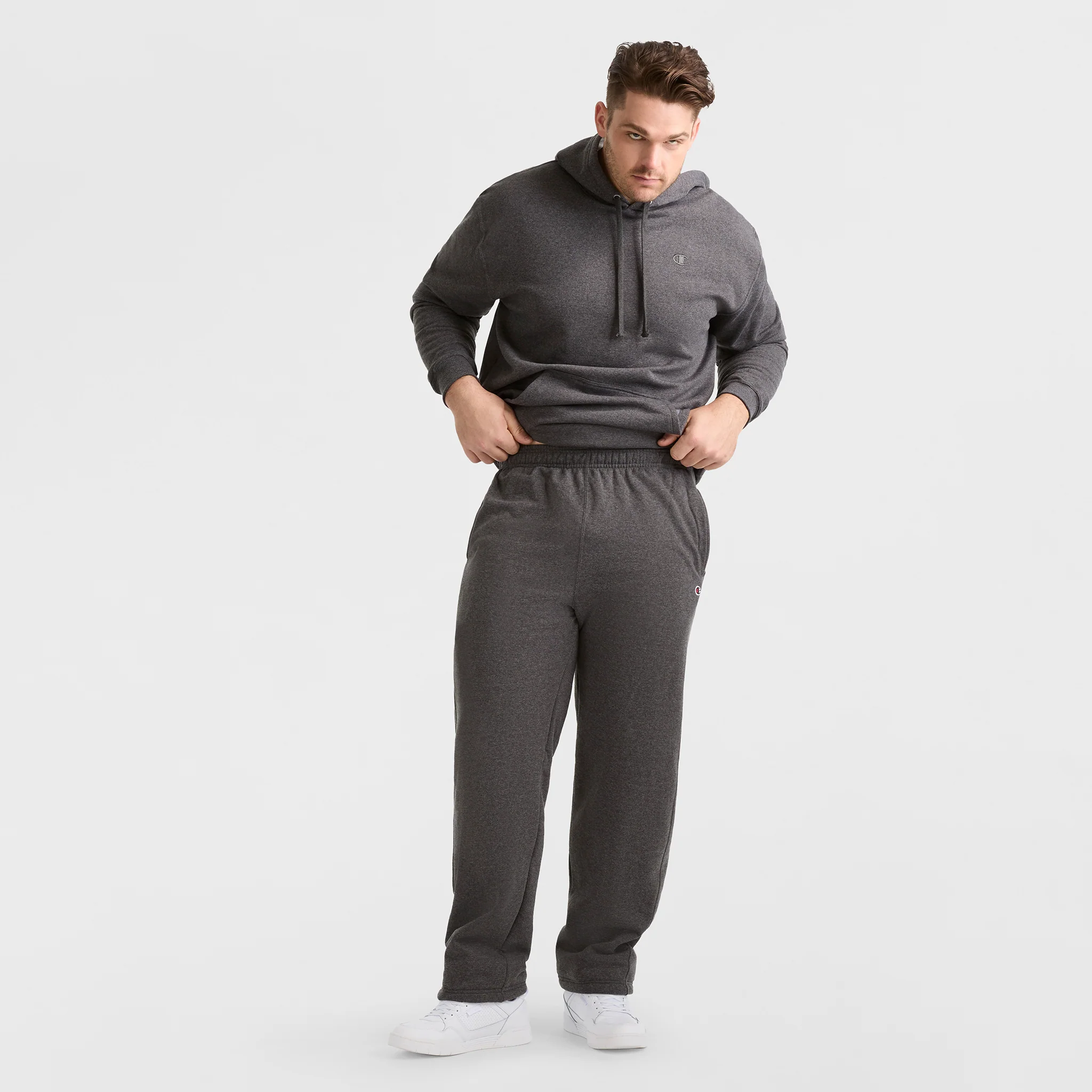 Powerblend Sweatpants, Open Hem, C Logo - Big & Tall - Image 4