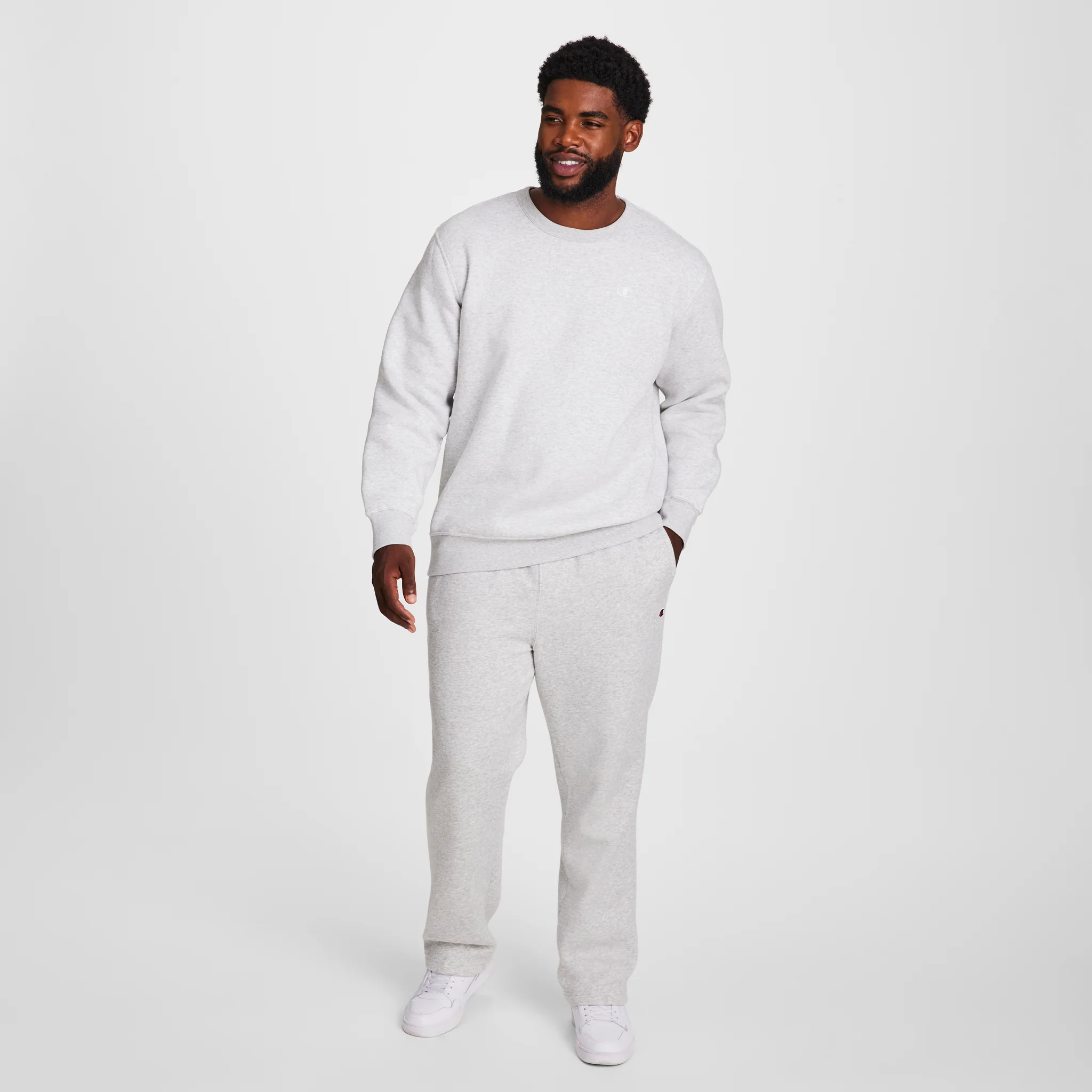 Powerblend Sweatpants, Open Hem, C Logo - Big & Tall - Image 4