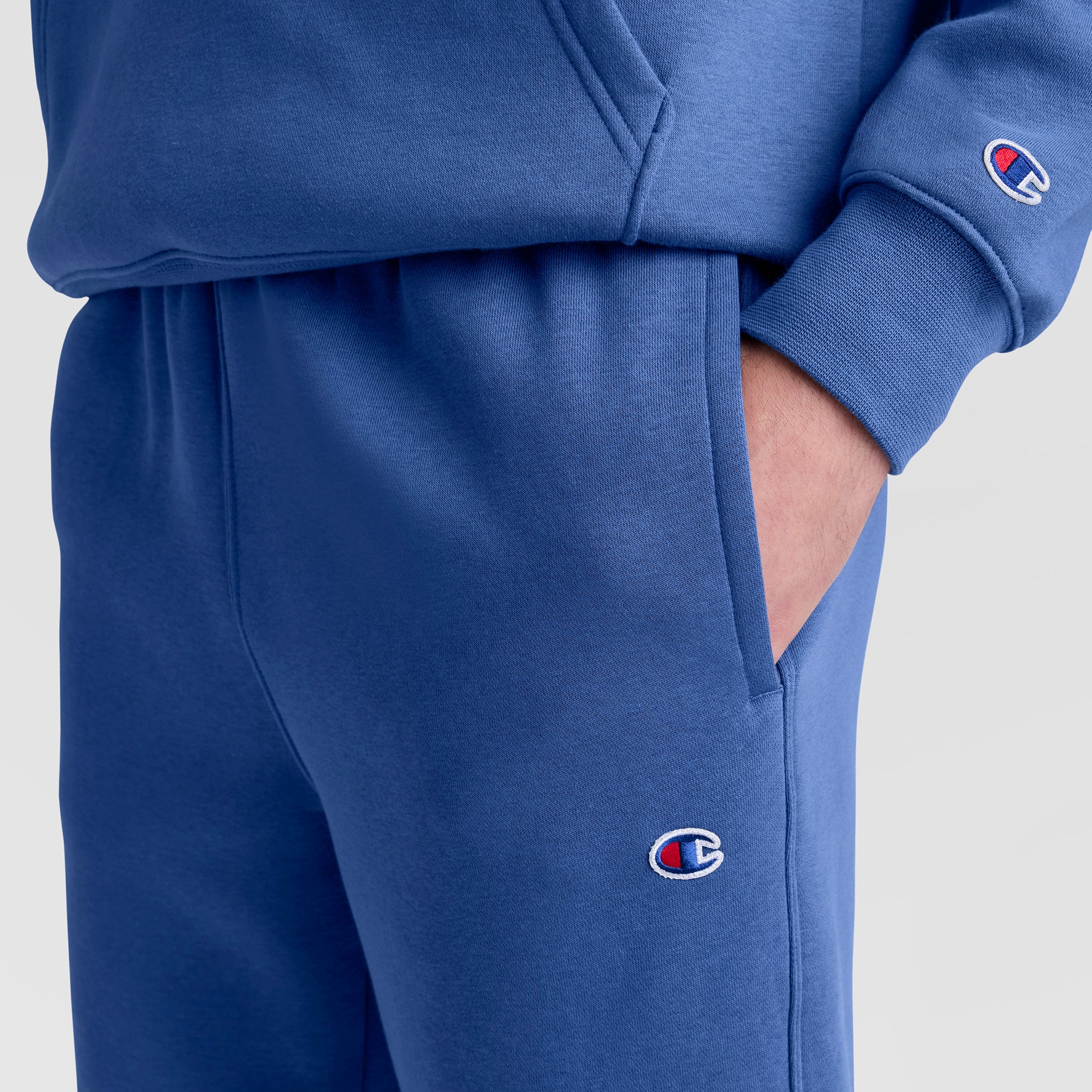 Powerblend Sweatpants, Open Hem, C Logo - Image 3