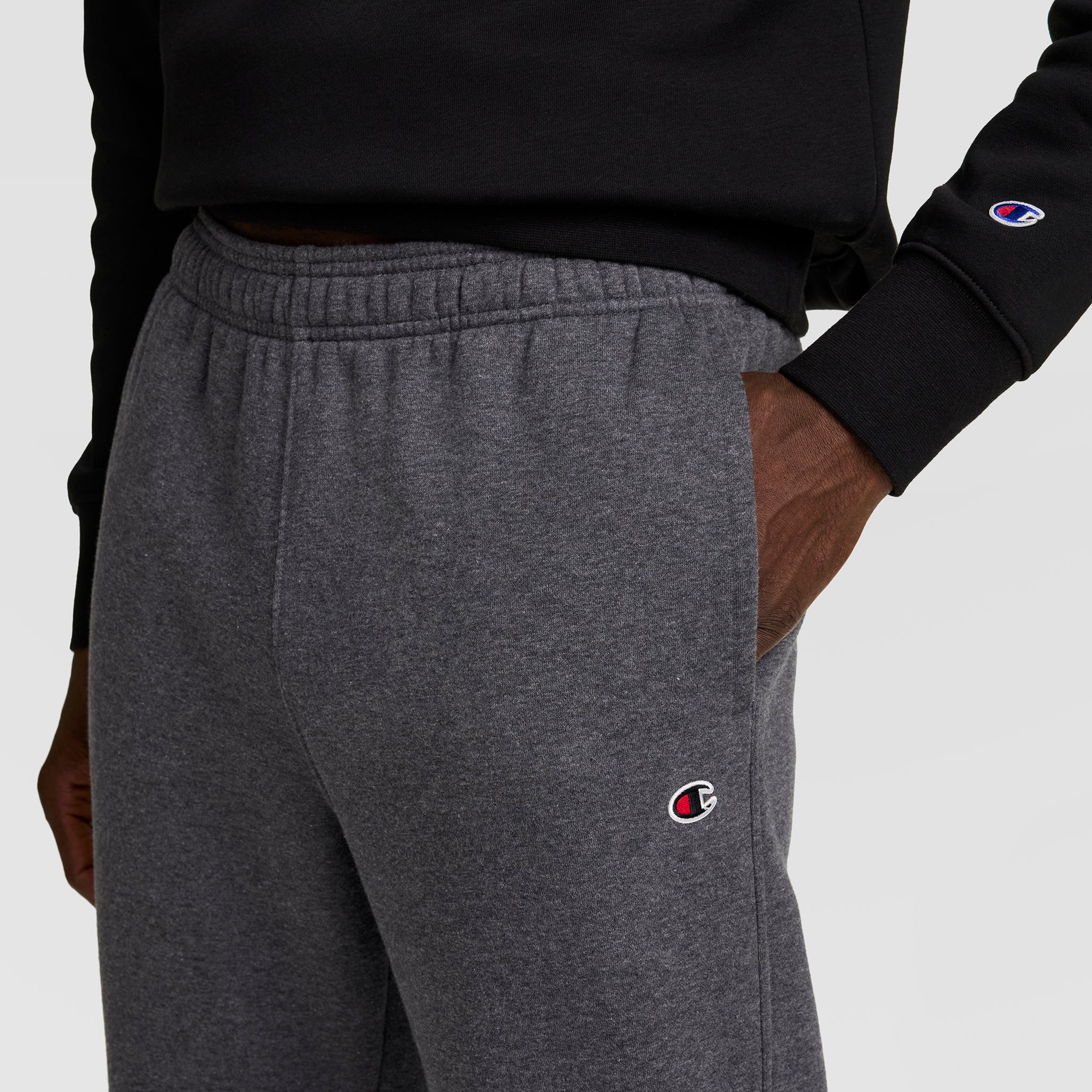 Powerblend Sweatpants, Open Hem, C Logo - Image 4