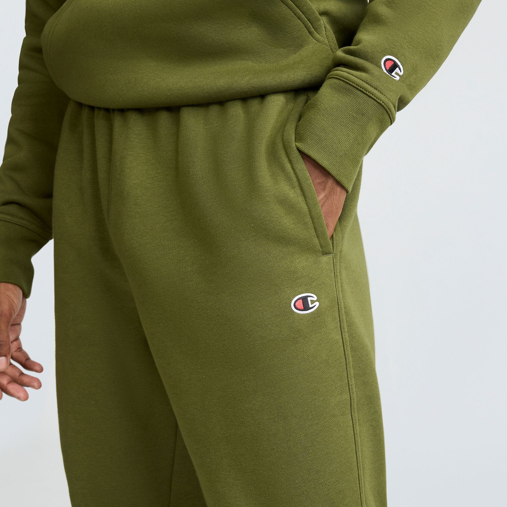 Powerblend Sweatpants, Open Hem, C Logo - Image 3
