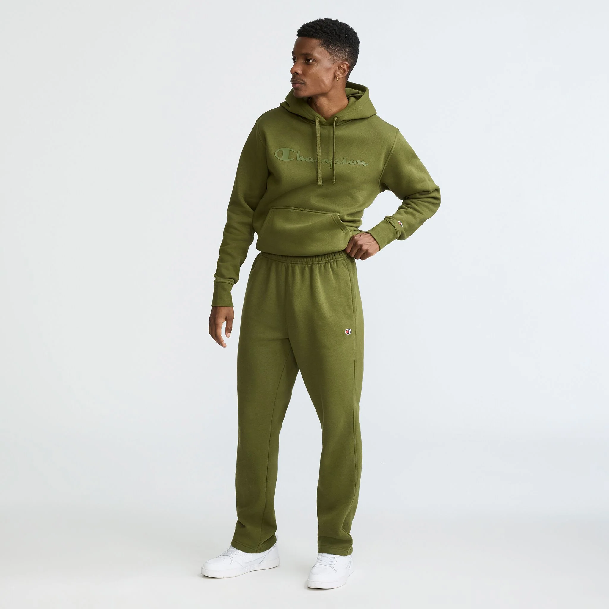 Powerblend Sweatpants, Open Hem, C Logo - Image 5