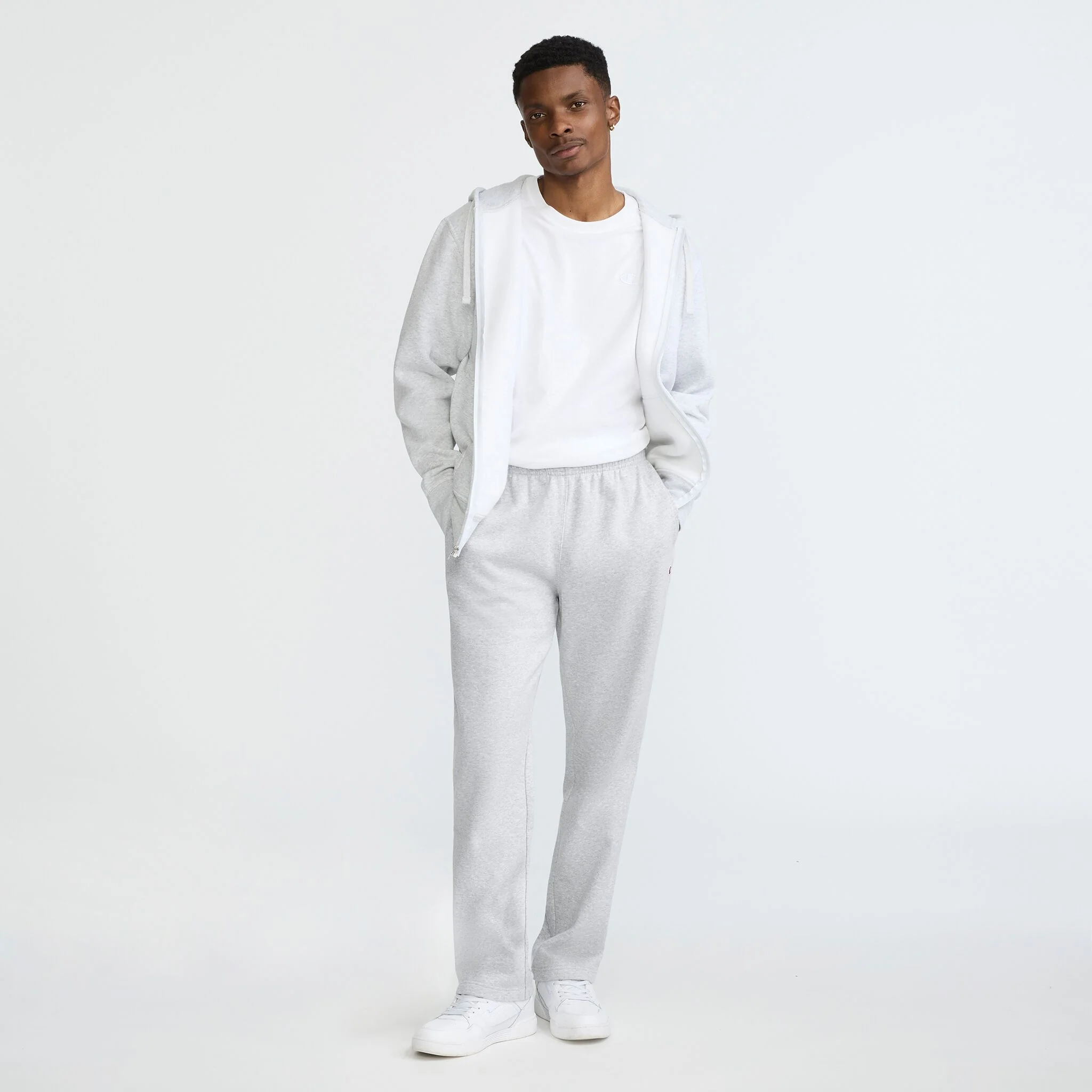 Powerblend Sweatpants, Open Hem, C Logo - Image 4