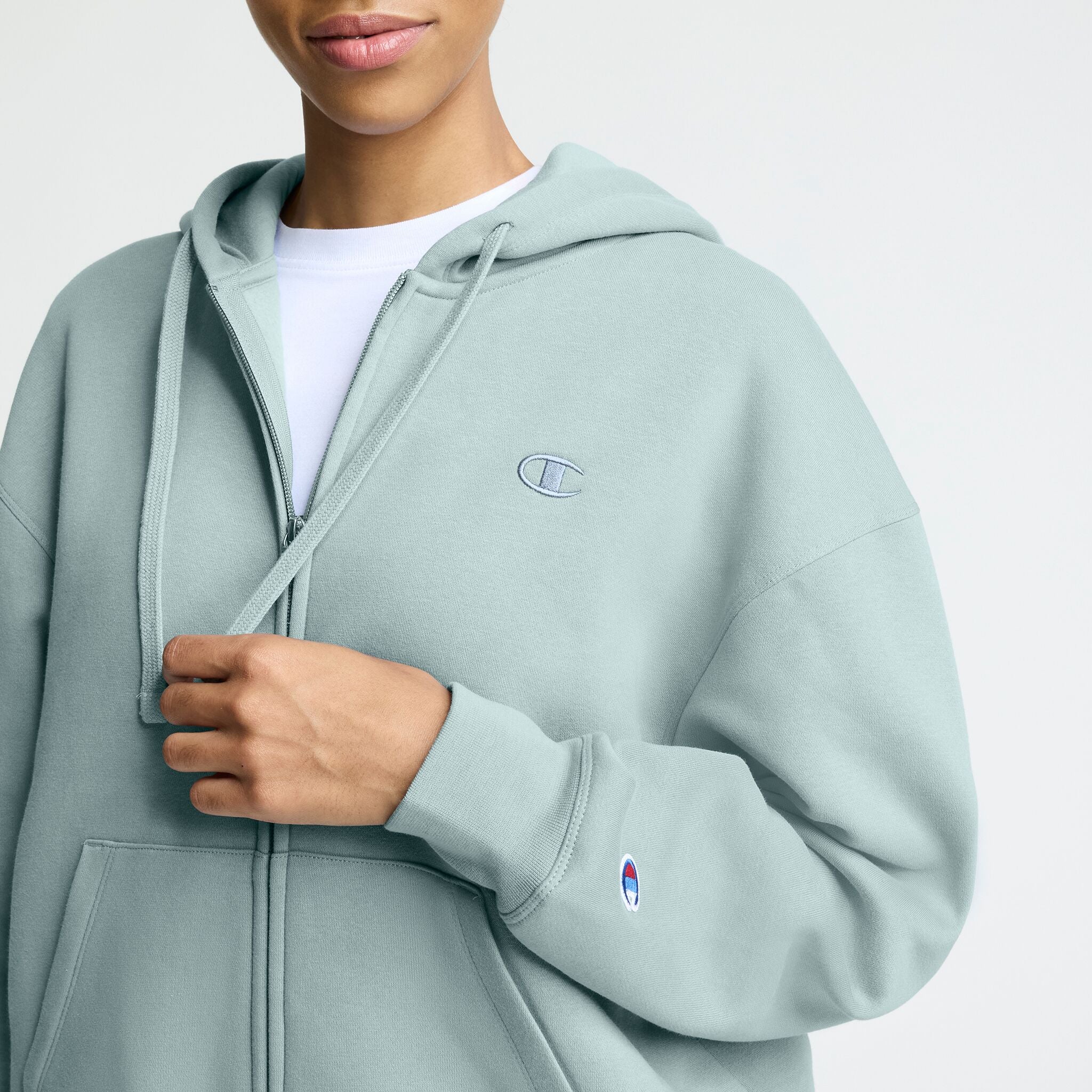 Powerblend Zip-Up Hoodie, C Logo - Image 3