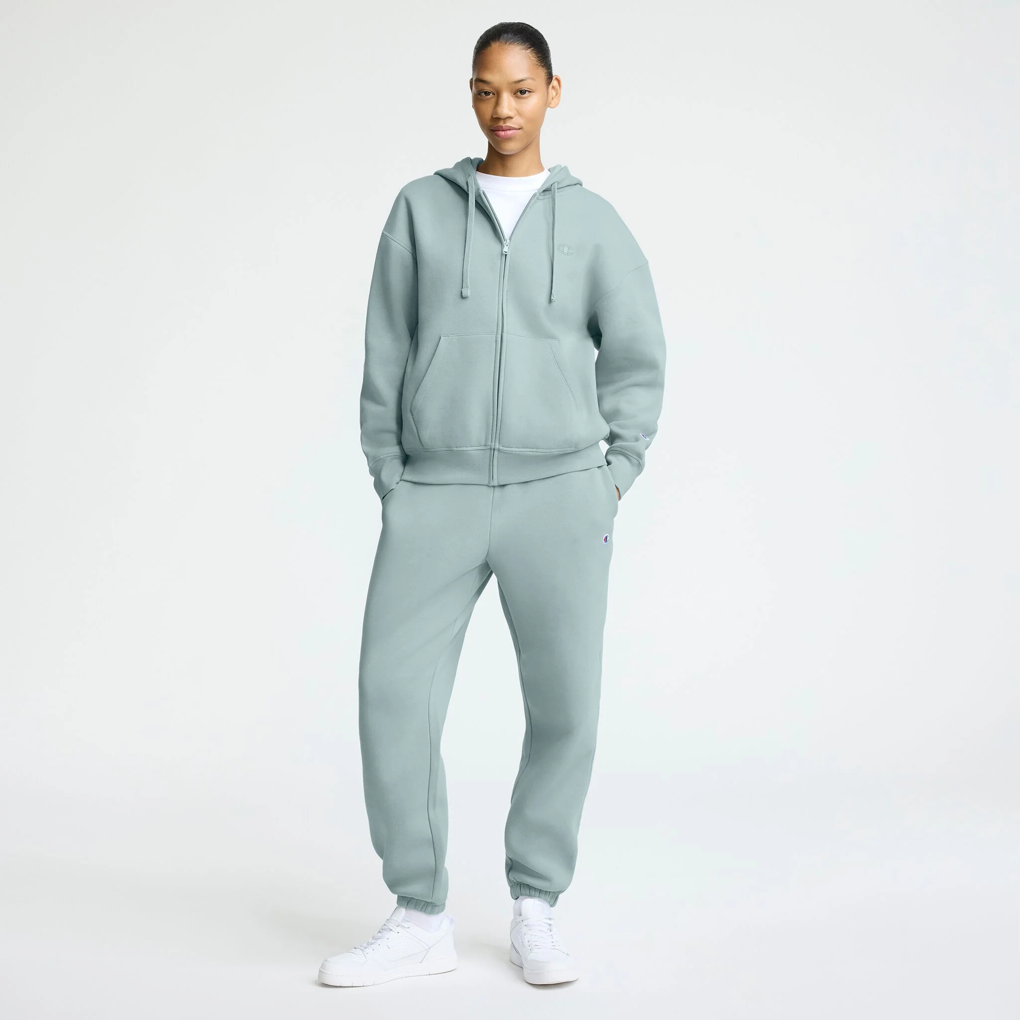 Powerblend Zip-Up Hoodie, C Logo - Image 4