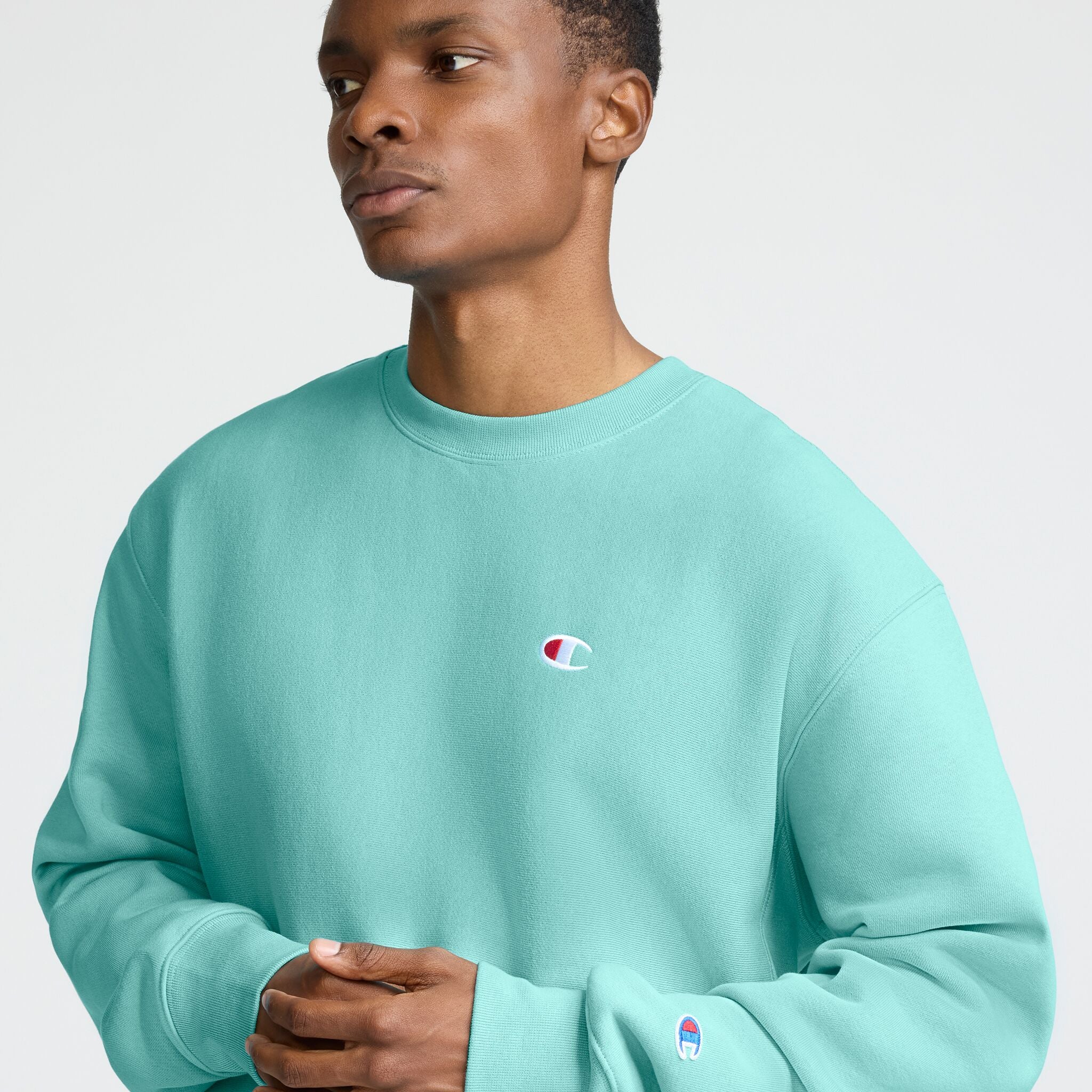 Reverse Weave Crewneck Sweatshirt, C Logo - Image 3